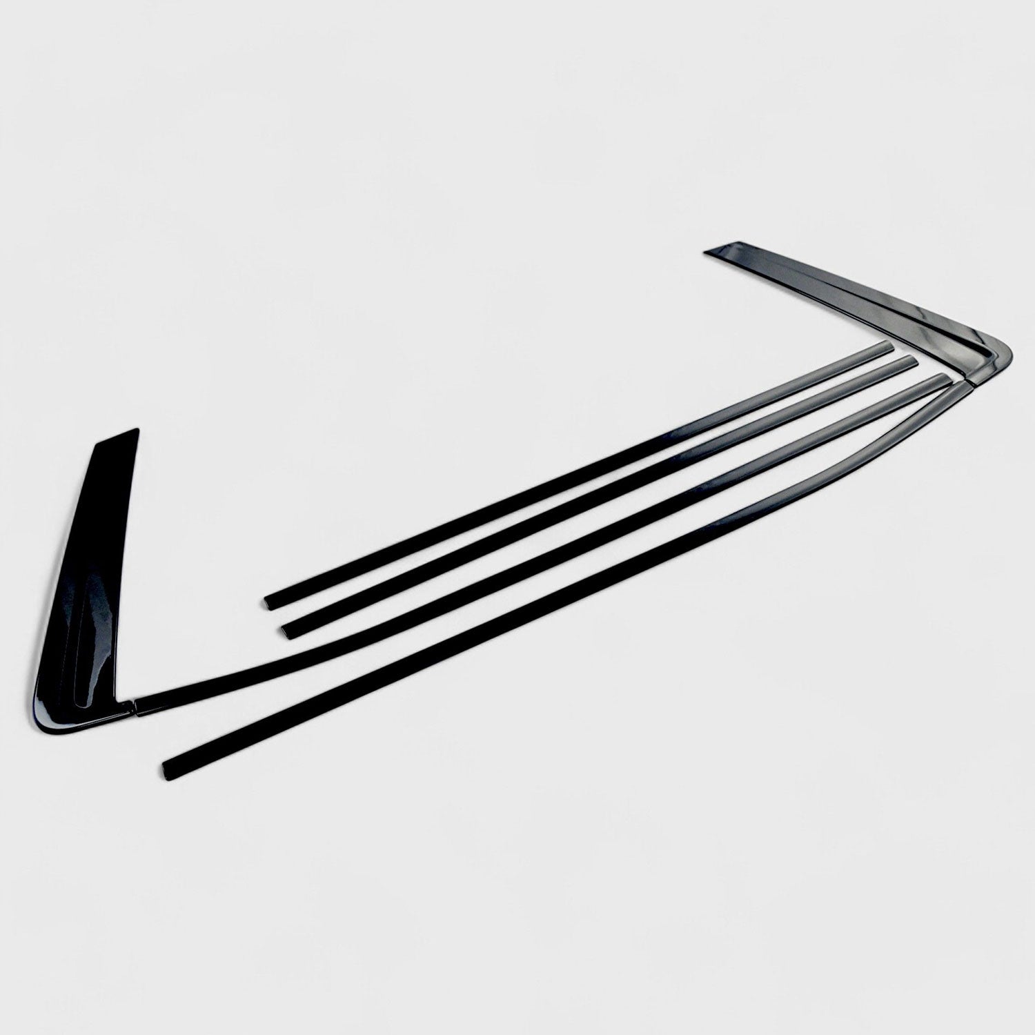 2021-2024 Chevrolet Tahoe Window Trim Set Gloss Black 6Pcs ABS Plastic