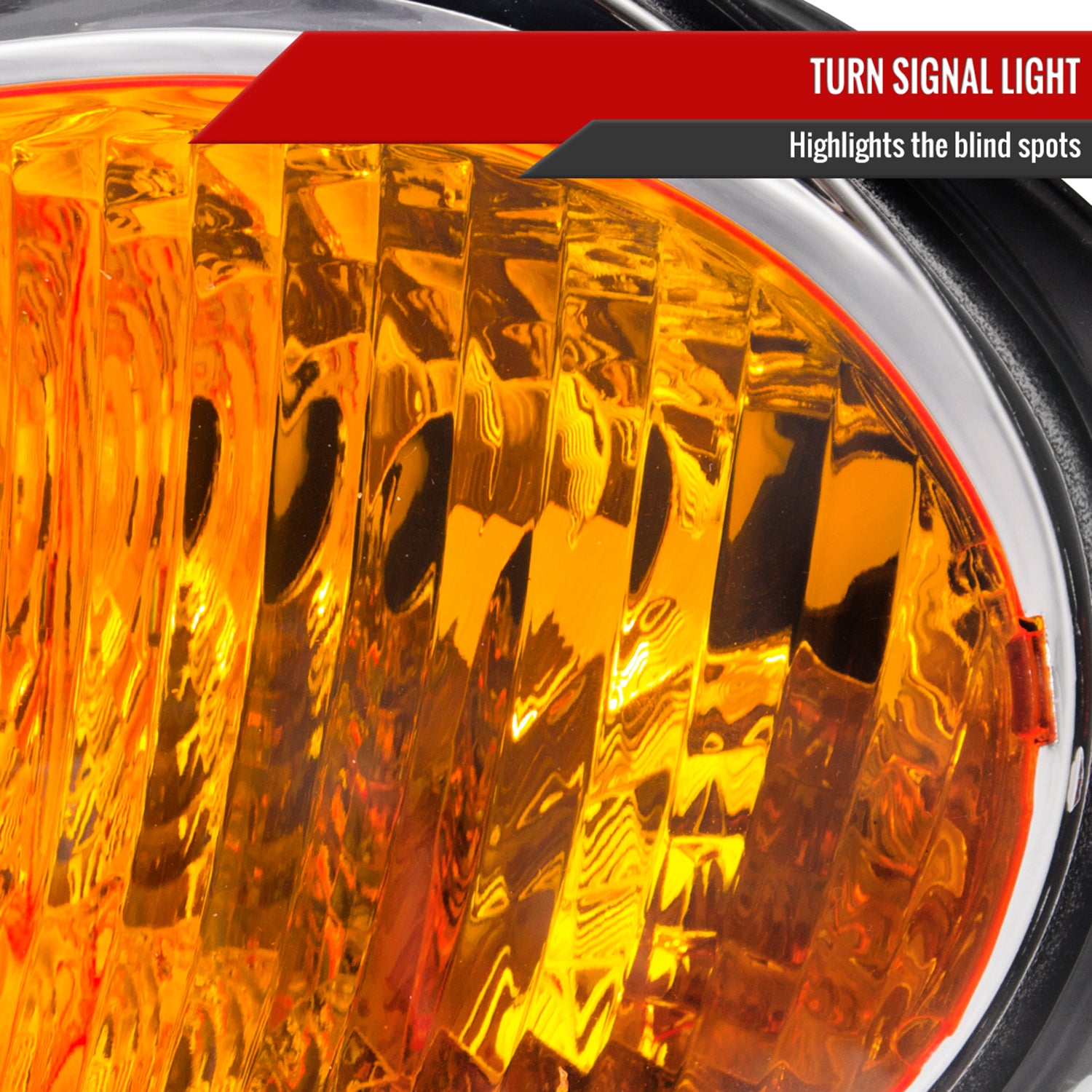 1993-1997 Honda Del Sol Crystal Headlights w/ Amber Reflector Chrome/Clear
