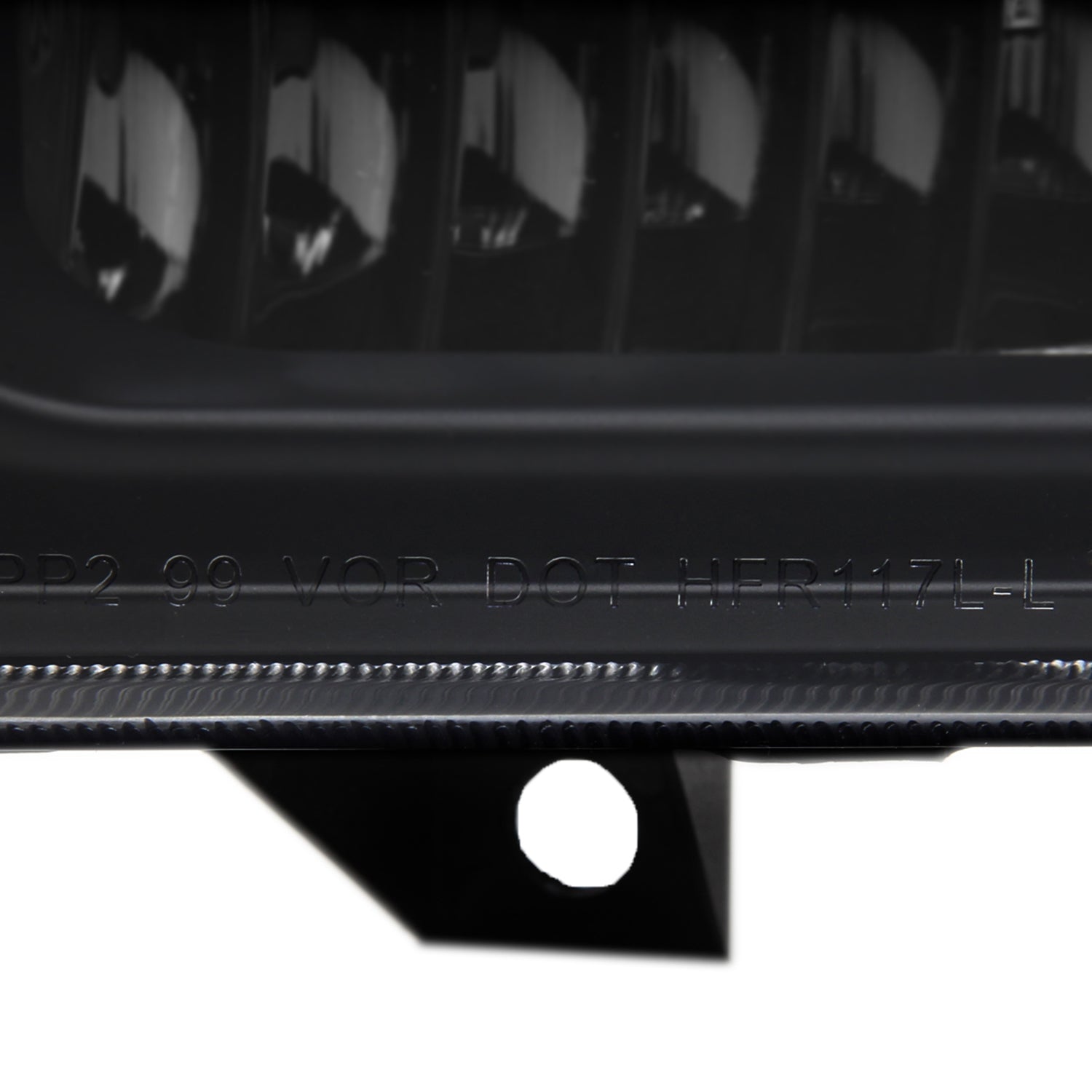 1999-2004 Ford Excursion/F-250/350/450/550 Crystal Headlights Matt Black/Clear