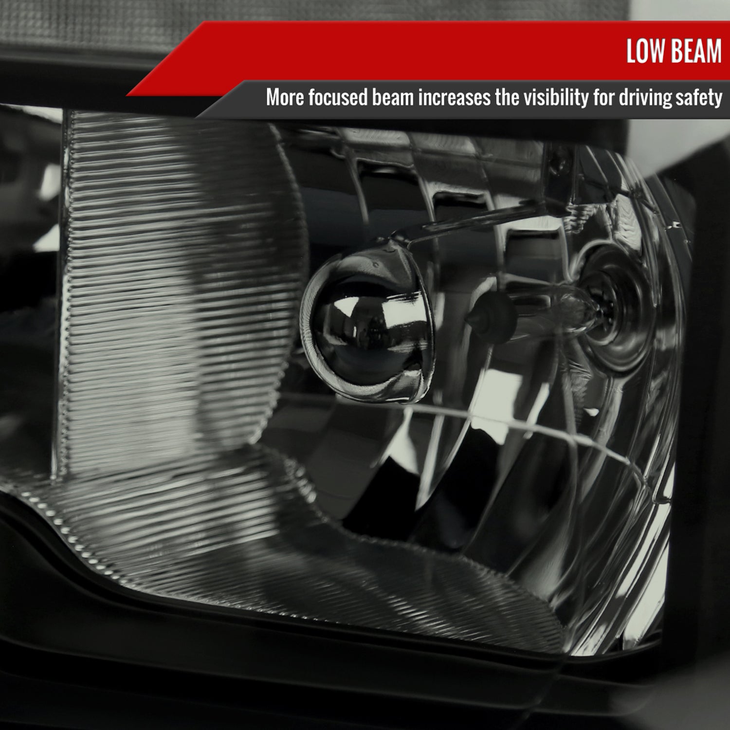 2009-2018 Dodge RAM 1500/ RAM 2500 3500 Dual LED Bar Factory Headlights Black