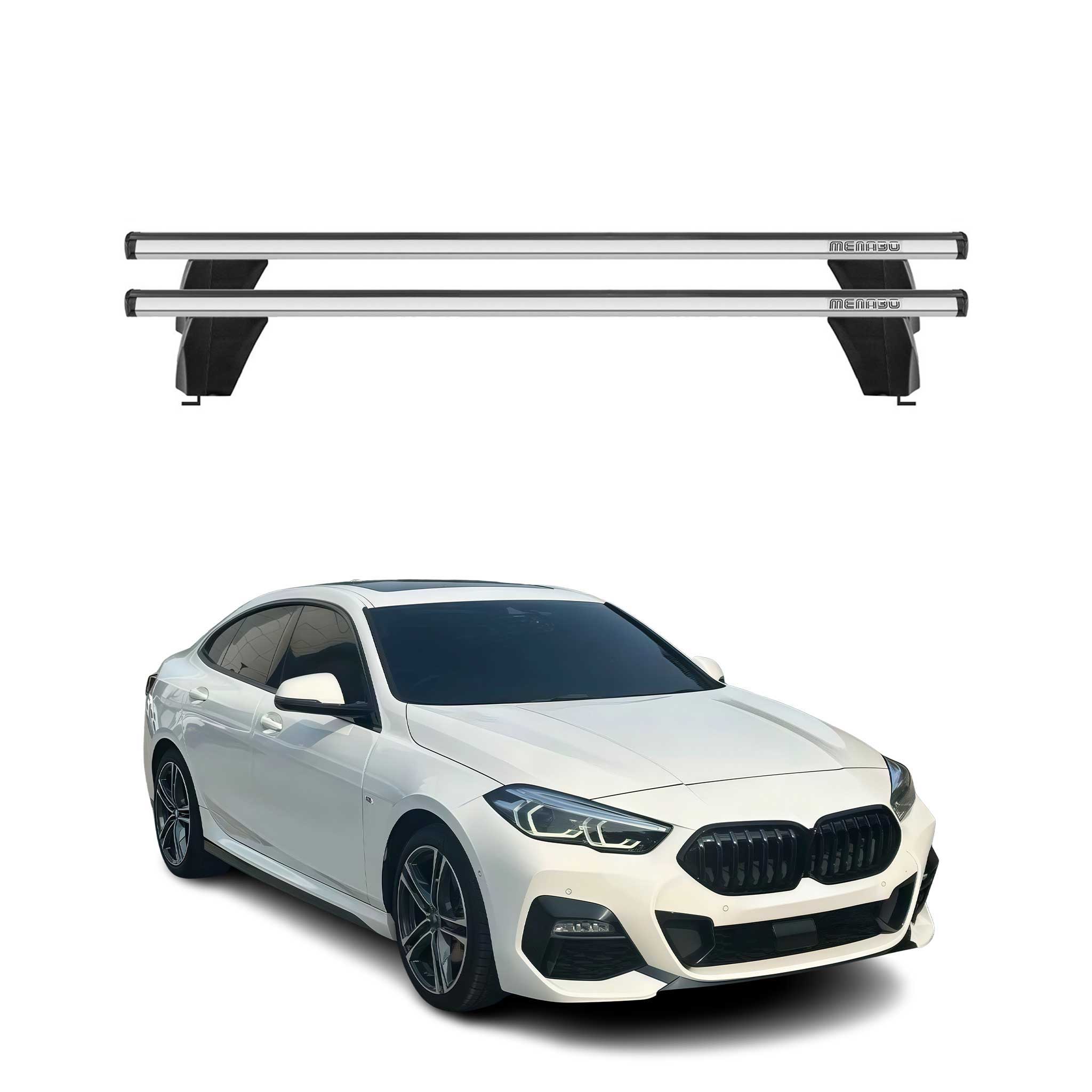 Roof Racks Cross Bars Carrier for BMW 2 F44 Gran Coupe 2019-2024 Alu Gray 2x