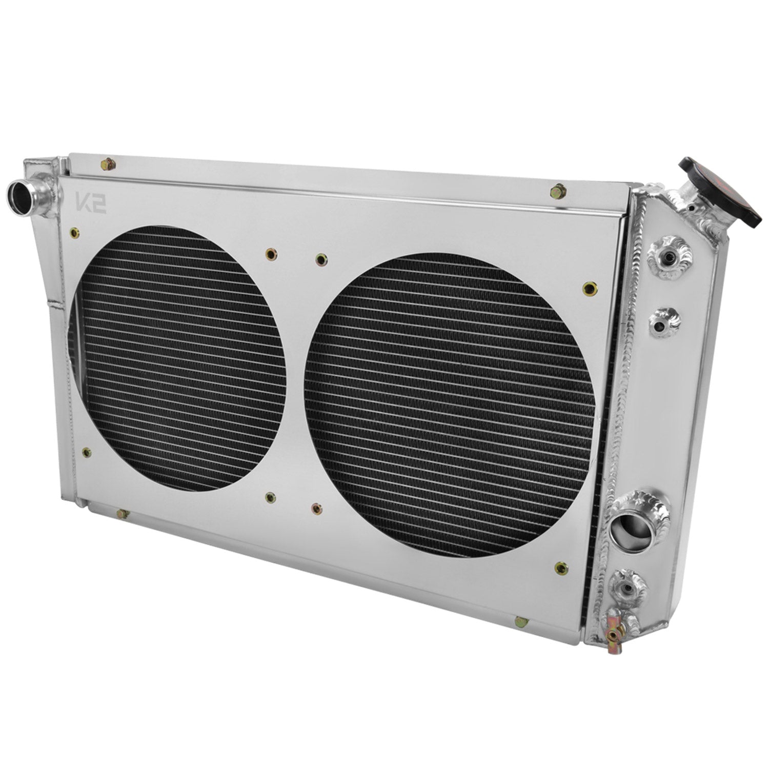 1982-2002 Chevy S10/Blazer/Corvette 3 Row Radiator with Dual Fan Shroud Design