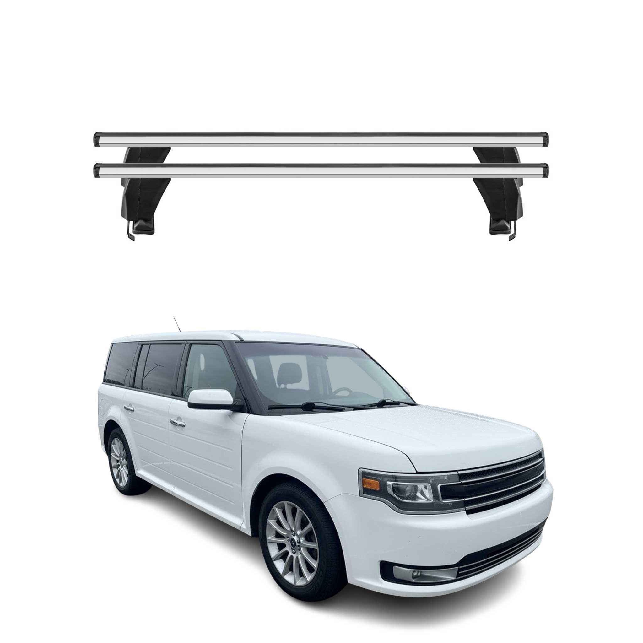 2013-2019 Ford Flex Roof Rack Cross Bars Silver
