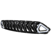 2018-2023 Ford Mustang Shark Hood Grille w/3D Smoke LED Turn Signal Lights