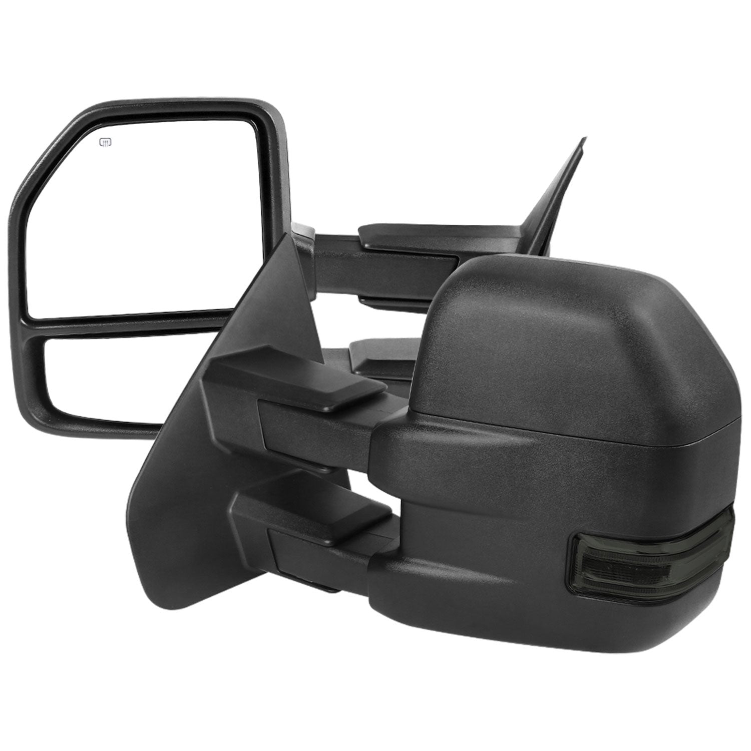 2007-2014 Ford F-150 Heated Towing Mirrors Smoke LED Turn & Puddle Lights