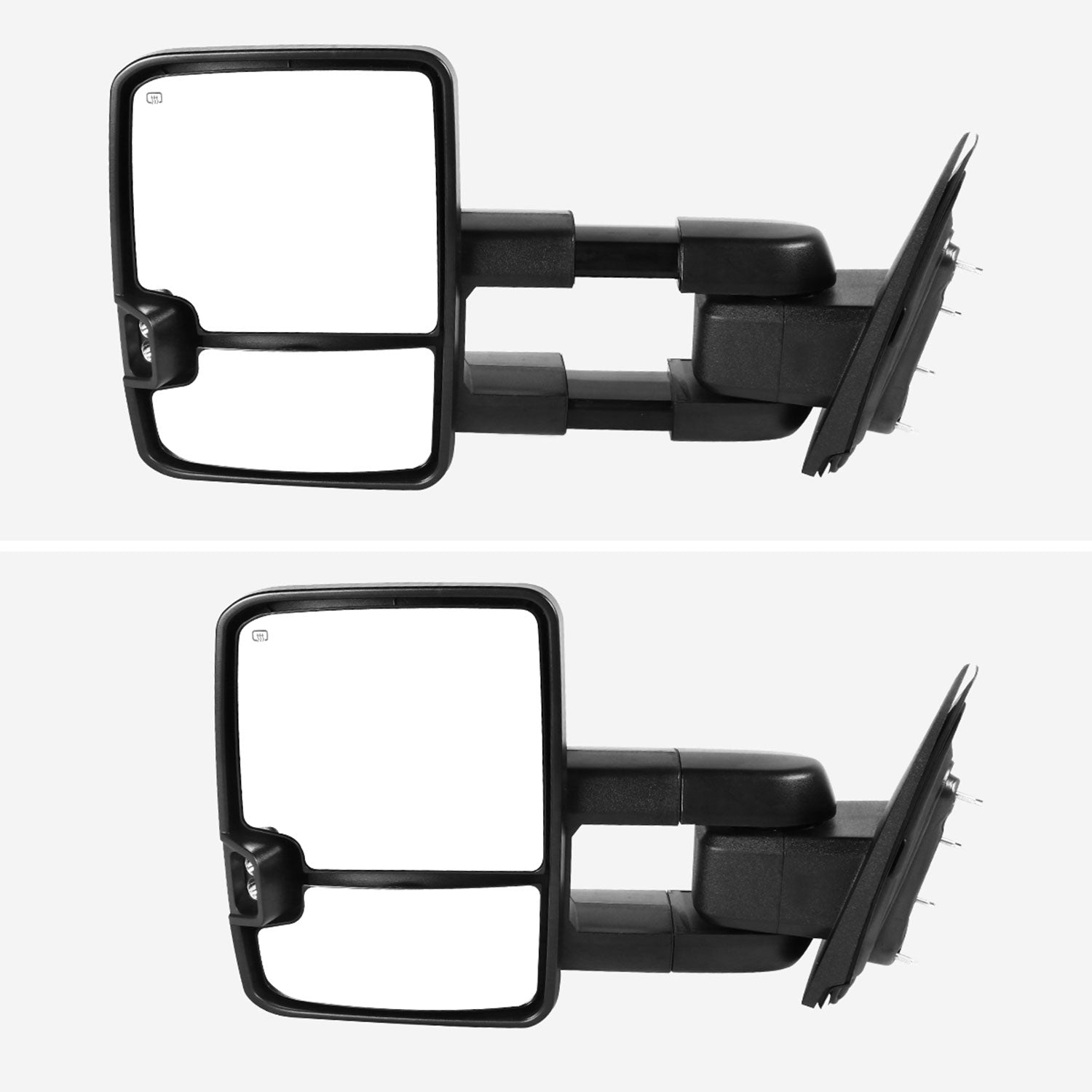 2014-2016 Chevy Silverado/GMC Sierra Heated ATS Manual Towing Mirrors Smoke