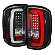 2014-2018 GMC Sierra 1500/2500HD/3500HD V2 LED Tail Lights Matte Black/Clear