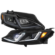 2019-2024 Chevy Malibu Sequential LED Turn Signal Projector Headlights Black