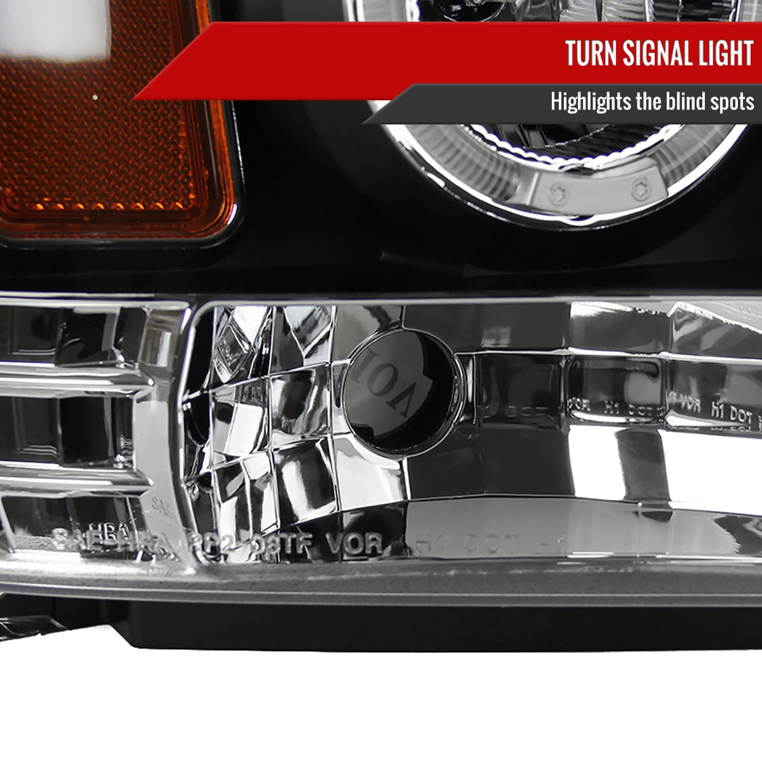 2008-2010 Ford F-250 F-350 F-450 Dual Halo Projector Headlights Matt Black