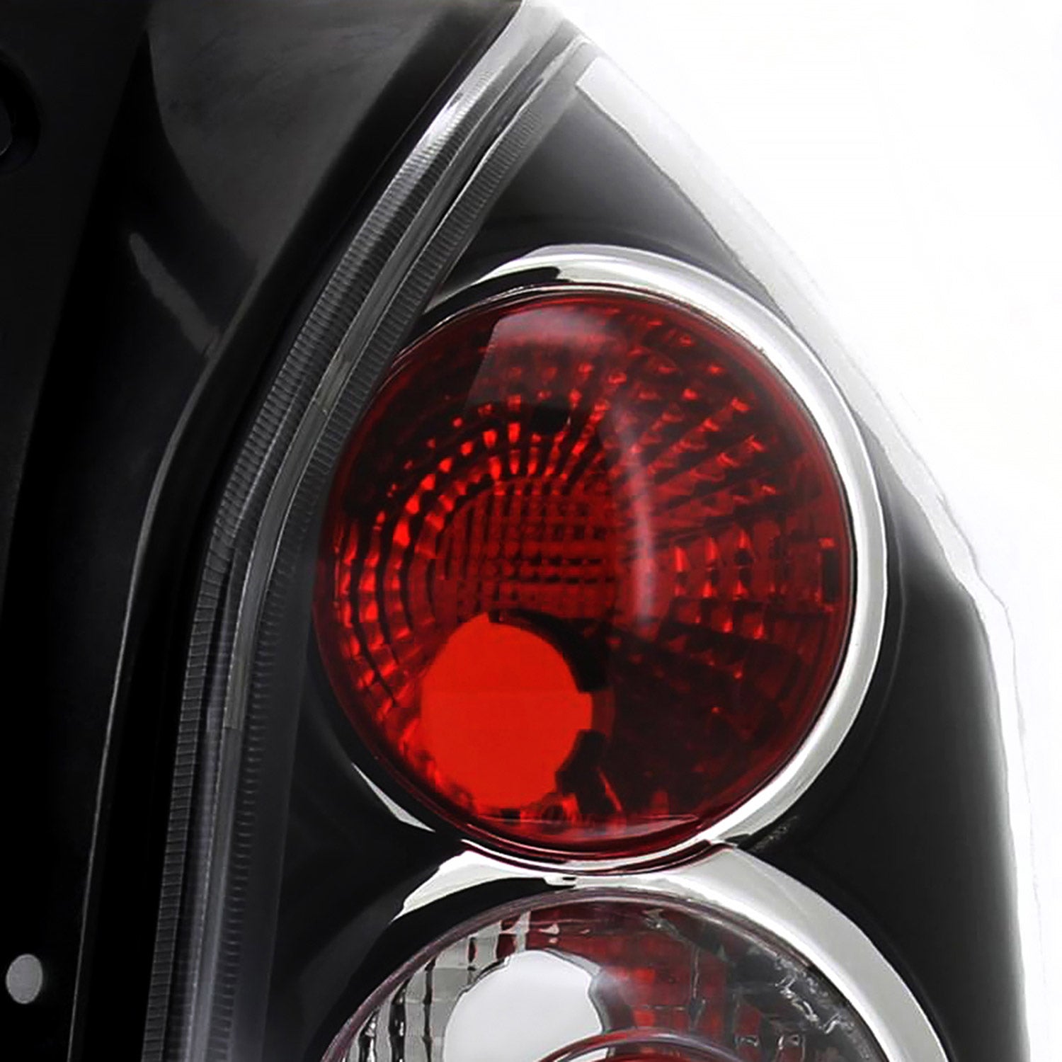 2004-2009 Hyundai Tucson Tail Lights Matte Black Housing/Clear Lens