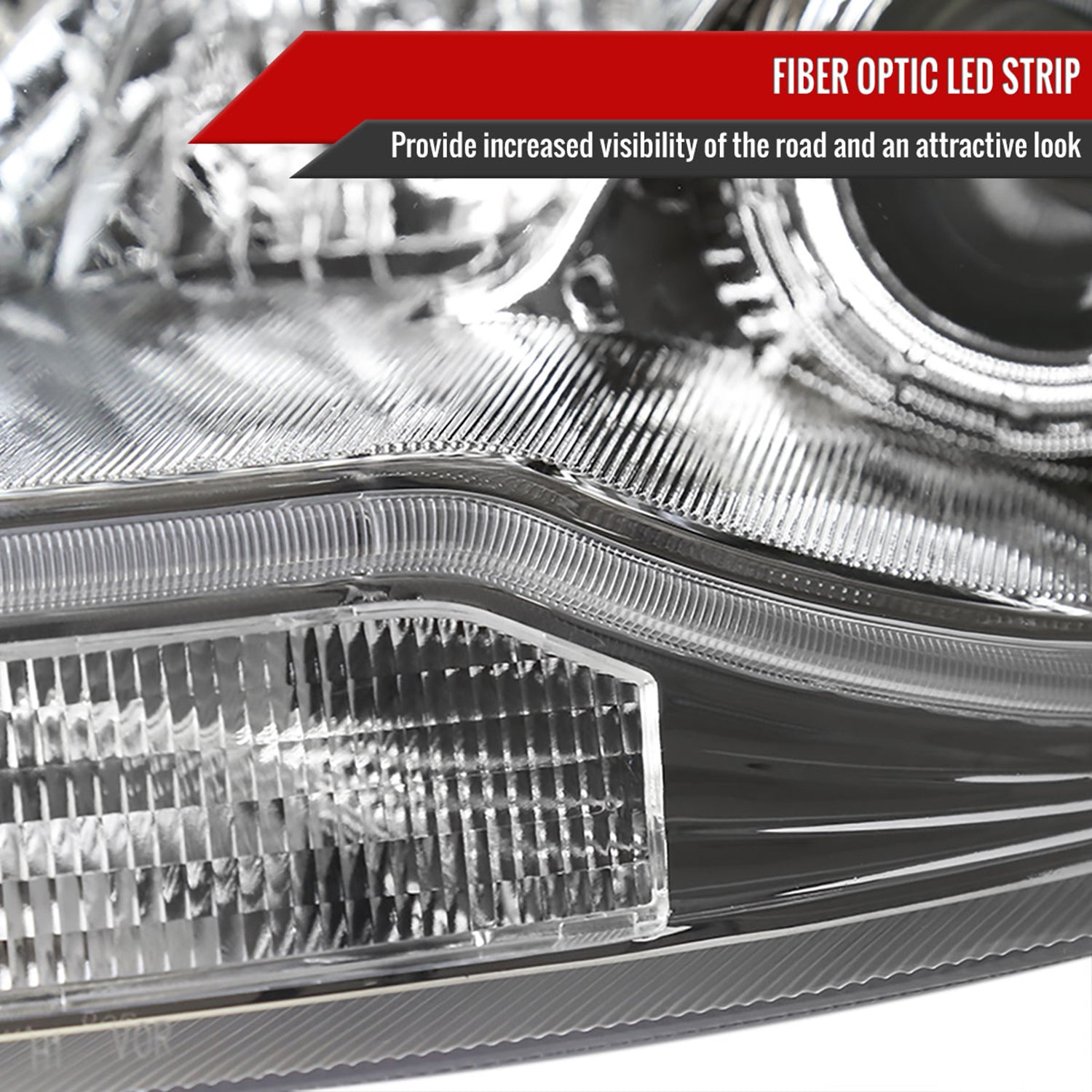 1999-2006 Audi TT LED Bar Projector Headlights Chrome Housing/Clear Lens