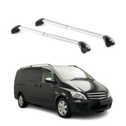 2016-2024 Mercedes Metris Roof Rack Cross Bars Silver