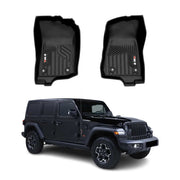 2018-2026 Jeep Wrangler Premium Floor Mats Liners First Row Front