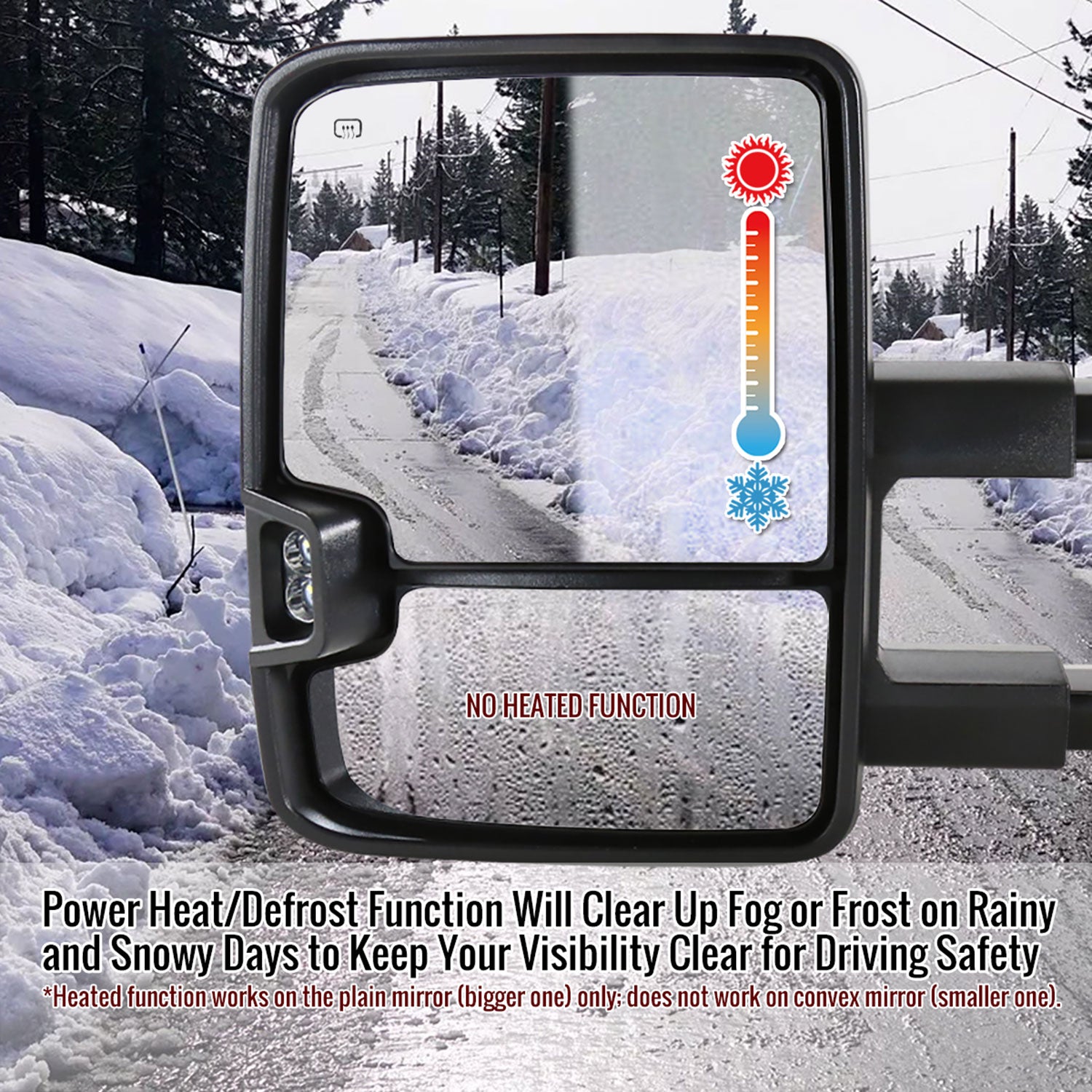 2014-2018 Chevy Silverado/GMC Sierra Heated Manual Extendable Towing Mirrors