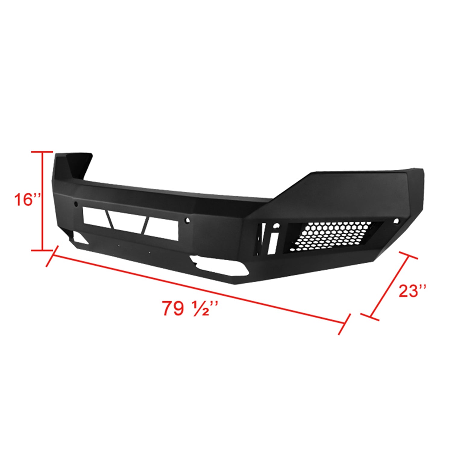 2013-2018 Dodge RAM 1500 /19-2021 Dodge RAM Classic Front Bumper LED Light Ports
