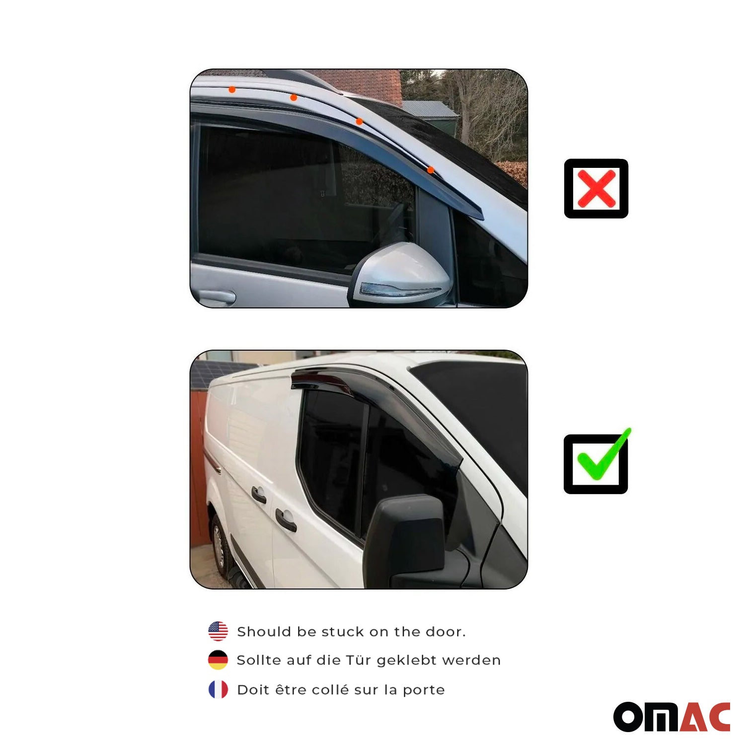 2006-2011 Hyundai Accent Sedan Window Visor Vent Rain Deflector 2Pcs Smoke