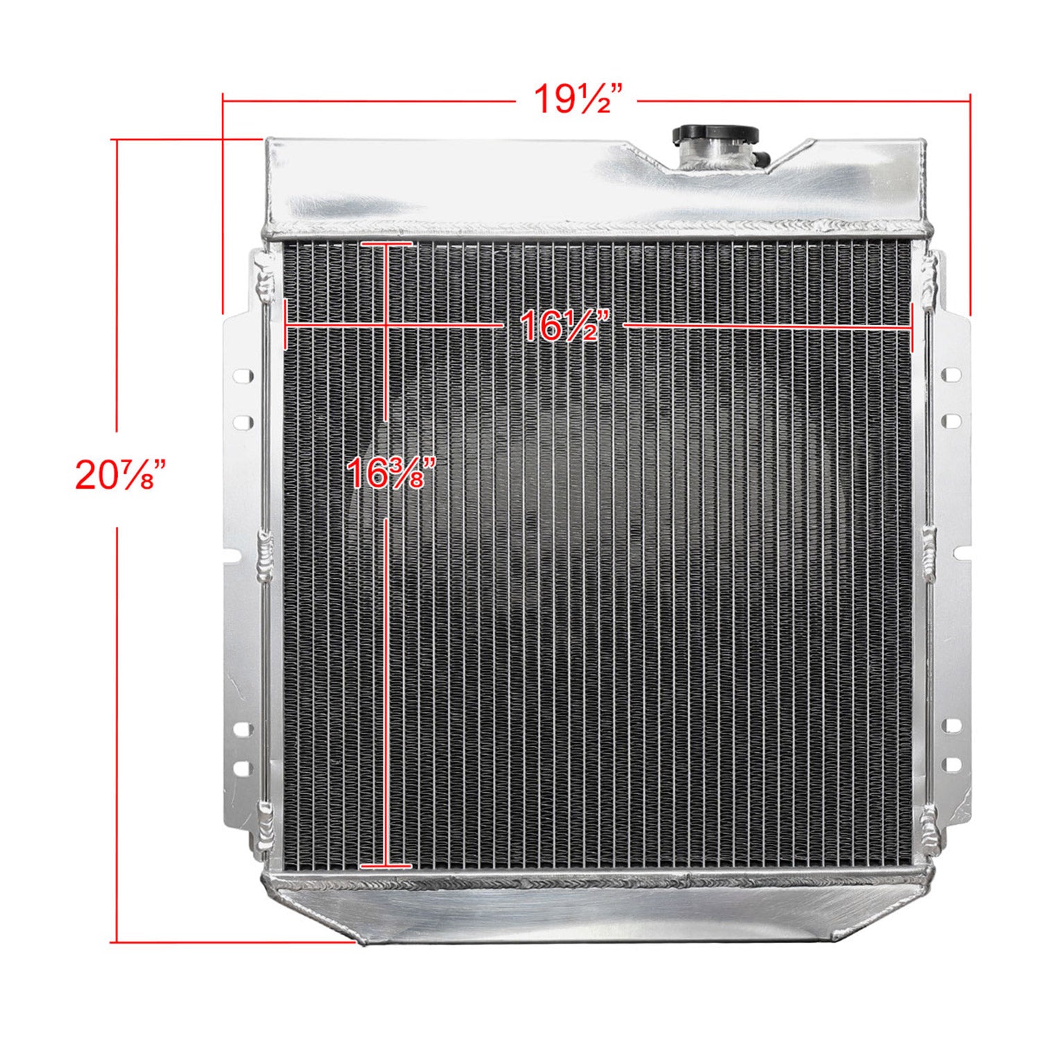 1960-1966 Ford Falcon/Mustang/Ranchero /Mercury 3Row Radiator &Shroud Fan