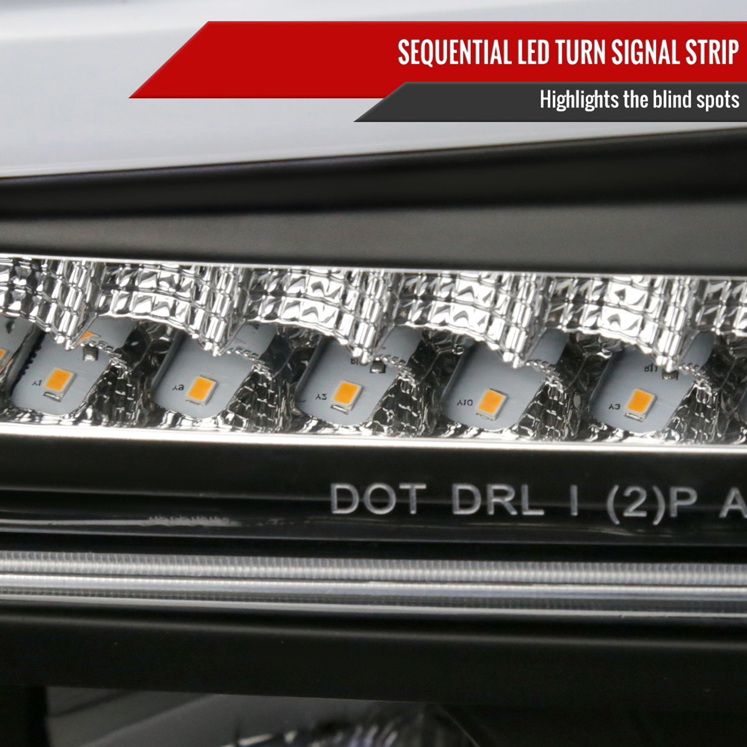 2004-2012 Chevy Colorado/GMC Canyon LED Headlights&Corner Lamp Black