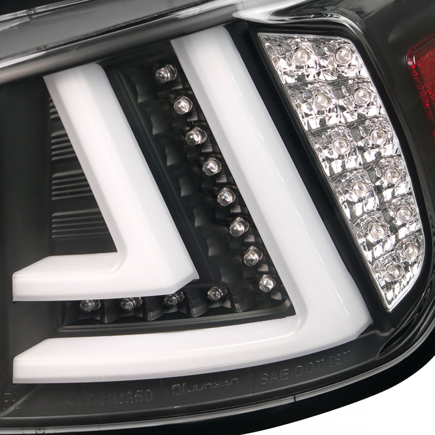 2006-2008 Lexus IS250/IS350 LED Tail and Trunk Lights Matte Black/Clear Lens