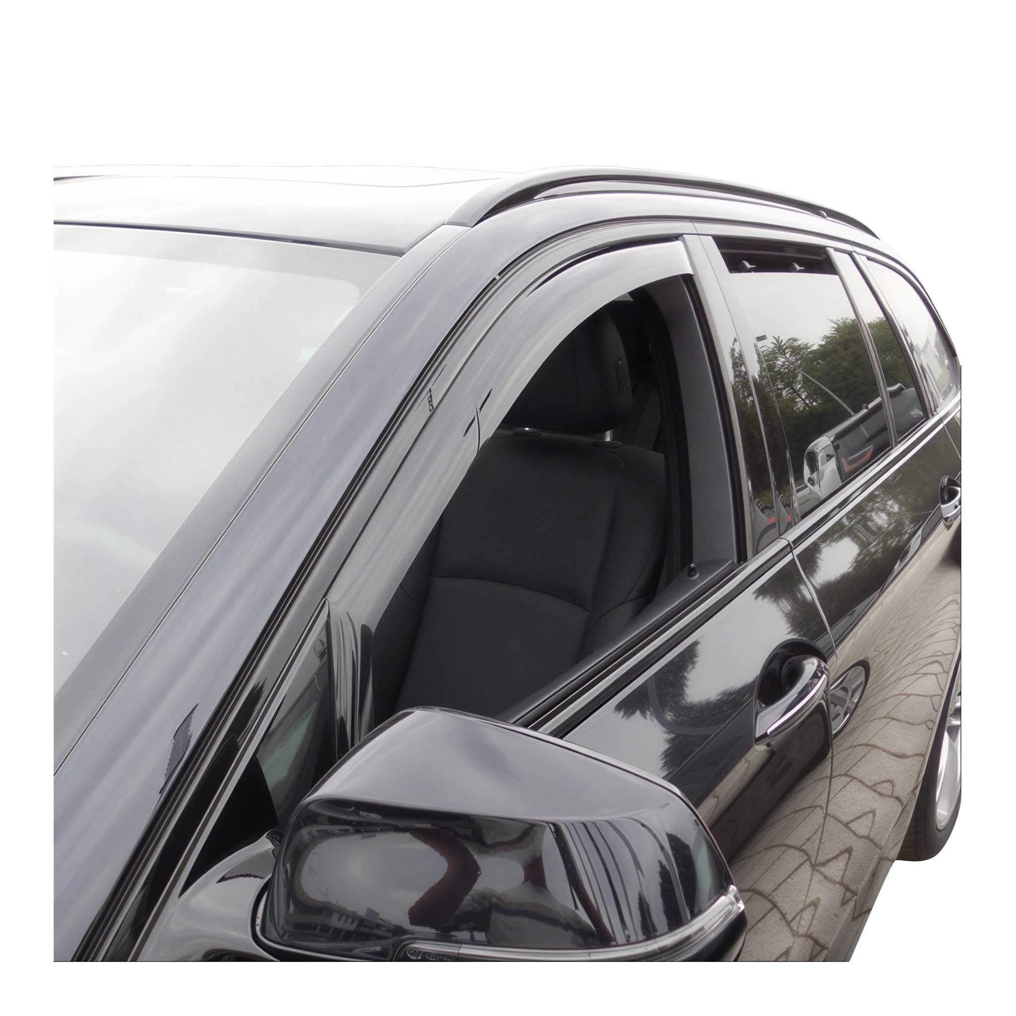 2011-2016 BMW 5 Series F10 F11 Window Visor Vent Rain Deflector 2Pcs Smoke