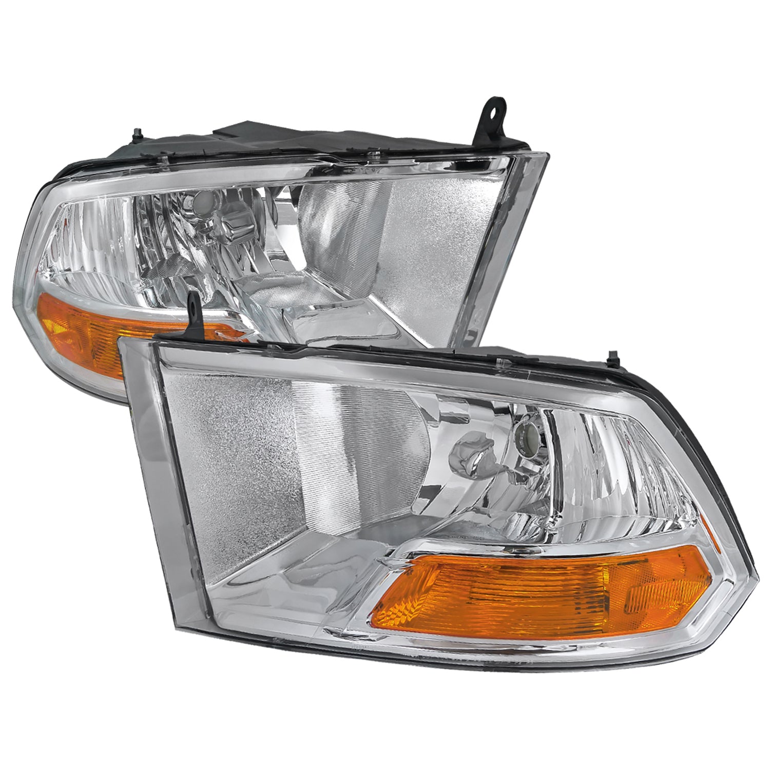 2009-2018 Dodge RAM 1500 / RAM 2500 3500 Factory Dual Headlights Chrome