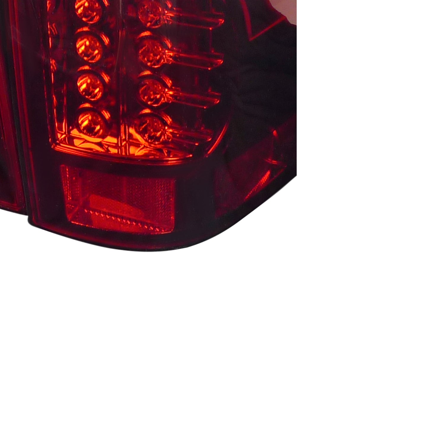 2007-2012 Chevrolet Avalanche LED Tail Lights Chrome Housing/Red Lens