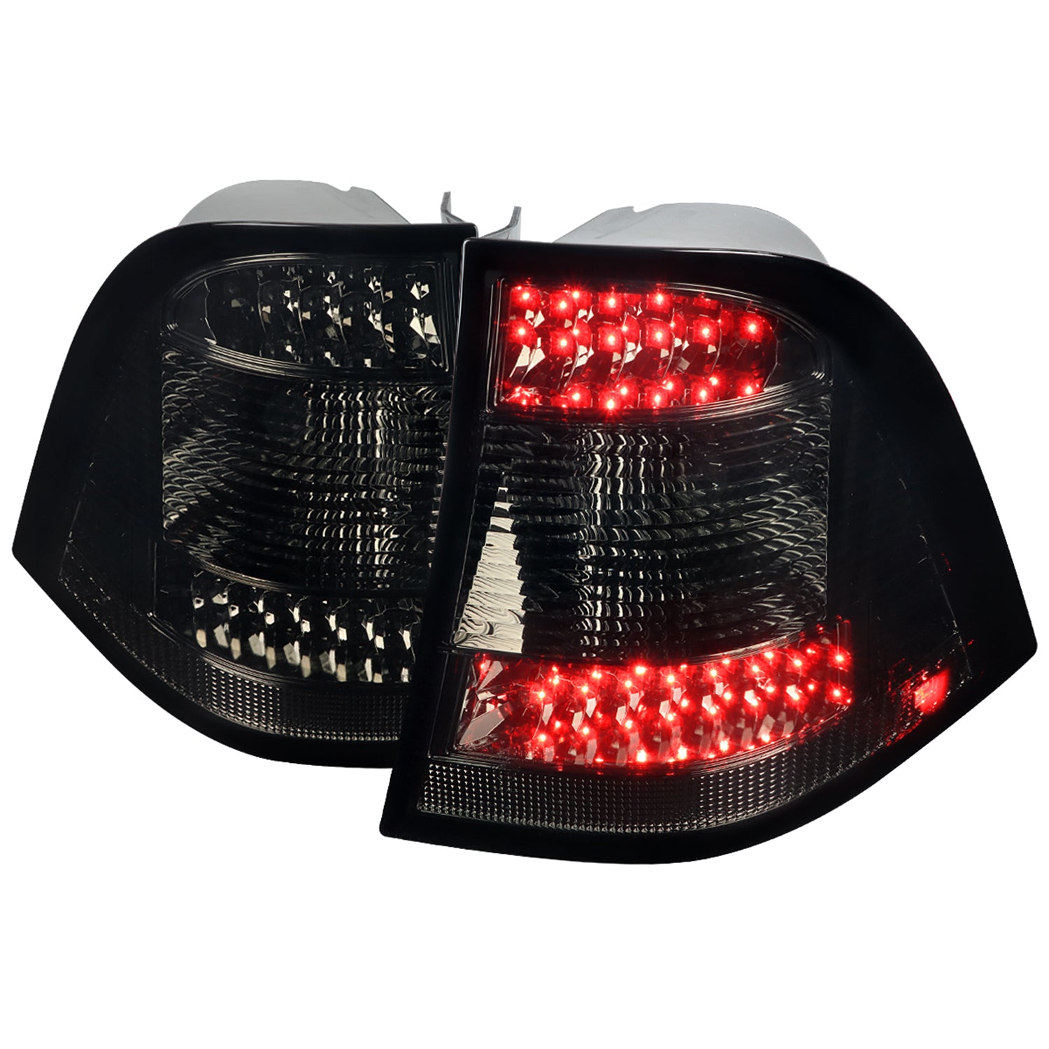 1998-2005 Mercedes Benz W163 M Class LED Tail Lights Chrome/Smoke Lens