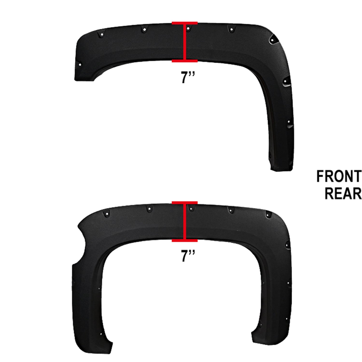 2007-2013 Chevy Silverado 1500 Fleetside 69.3" Factory OE Style Fender Flares