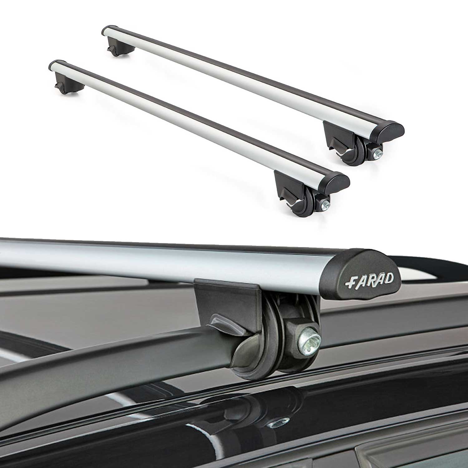 2005-2012 BMW 3 Series E91 Wagon Roof Rack Cross Bars Silver