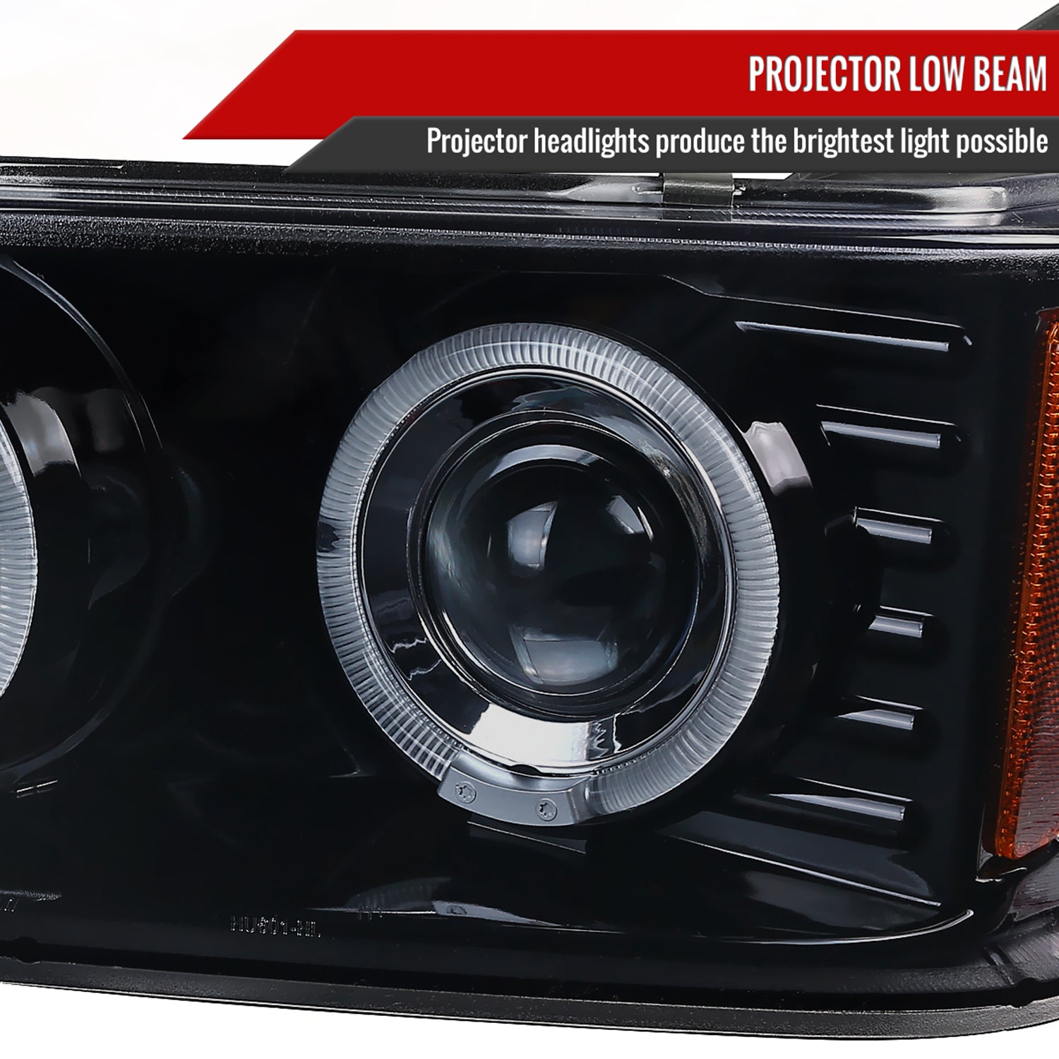 2004-2012 Chevy Colorado/ Canyon Dual Halo Headlights Corner Lights Black