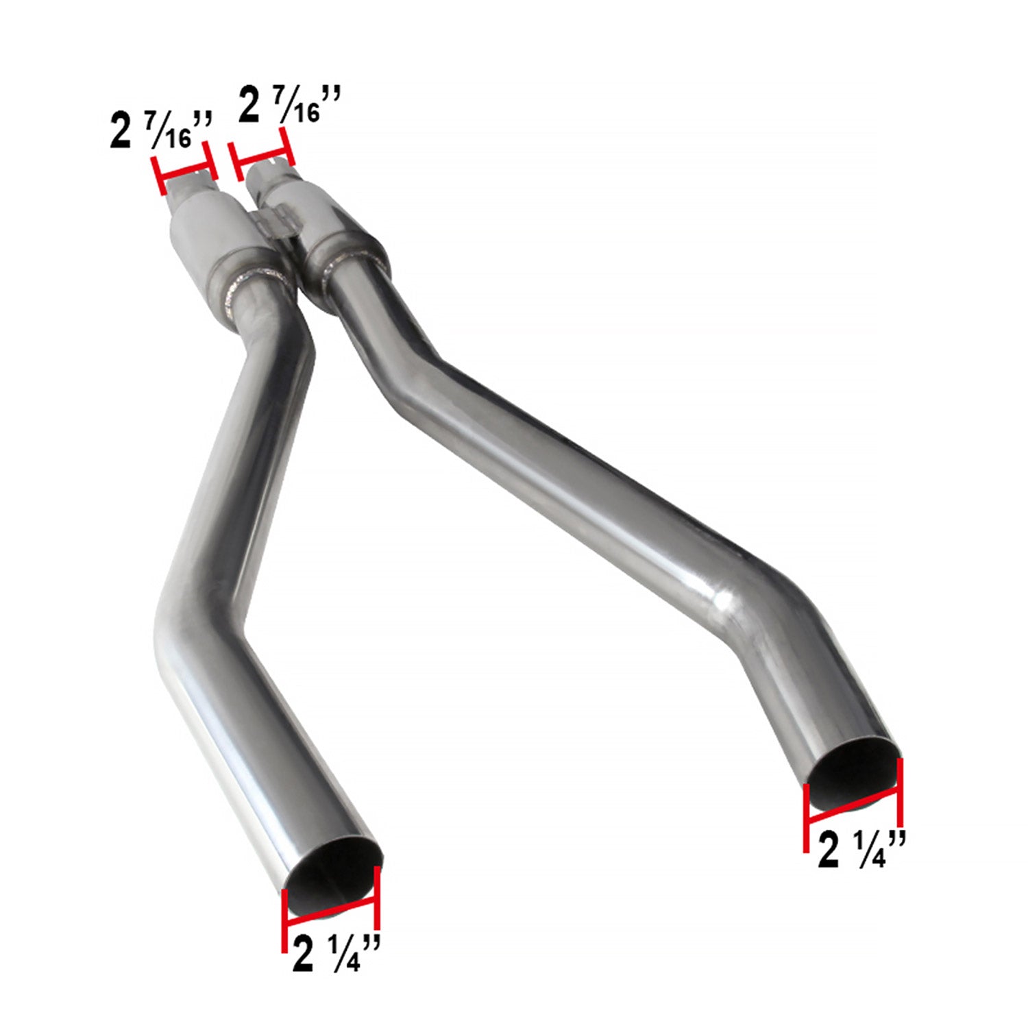 2010-2015 Chevy Camaro 3.6L V6 S.Steel Dual Catback Exhaust System Burnt Tip