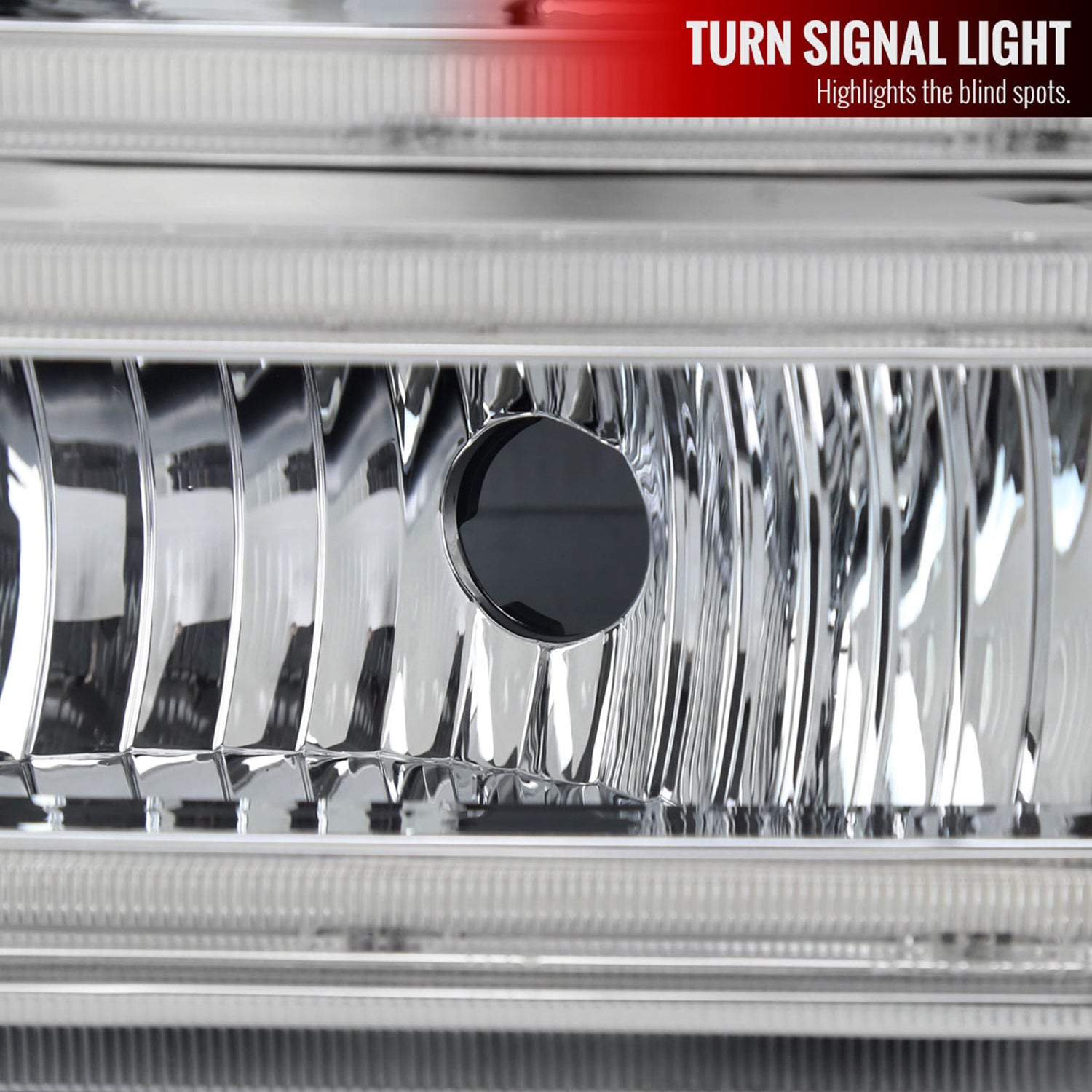2005-2007 Ford F250/350/450 SuperDuty Dual LED C-Bar Factory Headlights Chrome