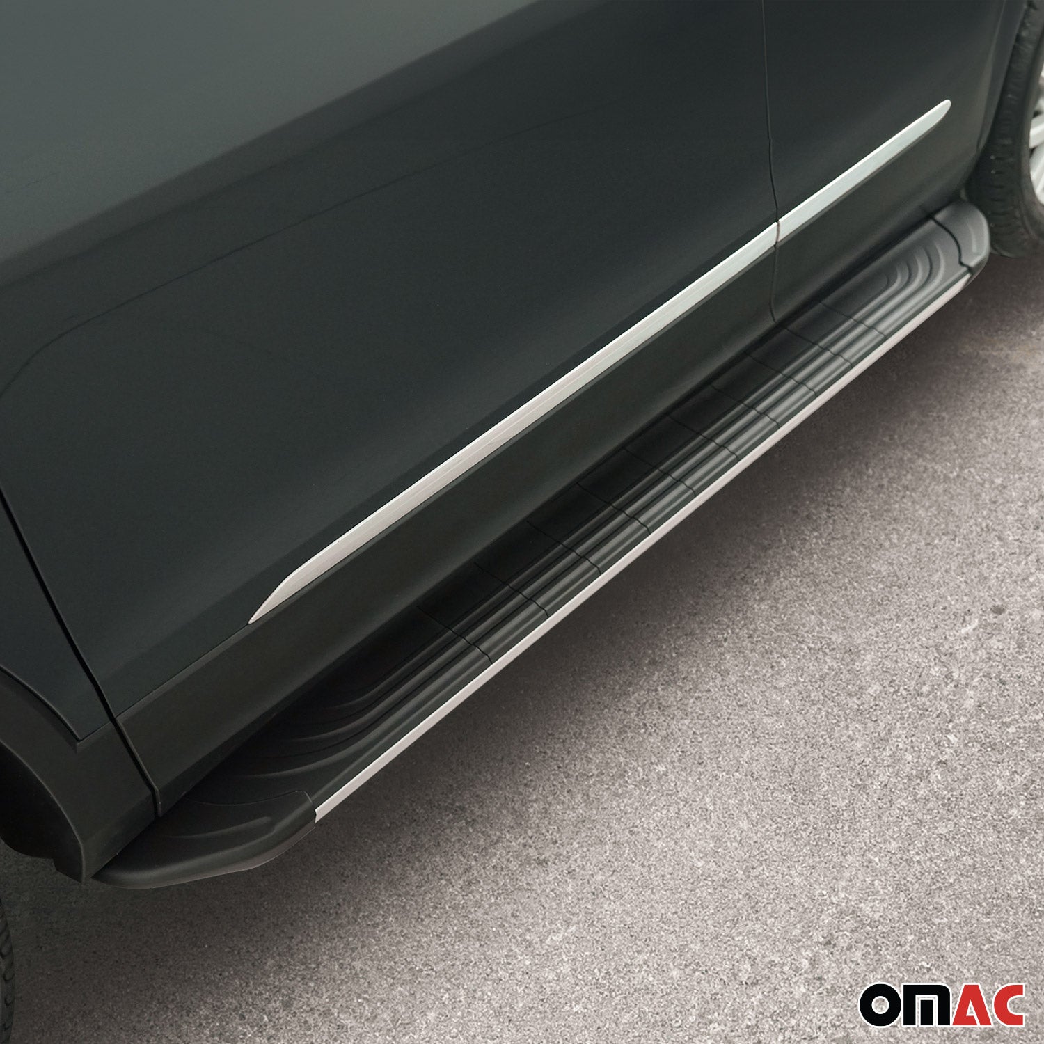 2016-2021 Mazda CX-3 Running Boards Side Steps Silver & Black