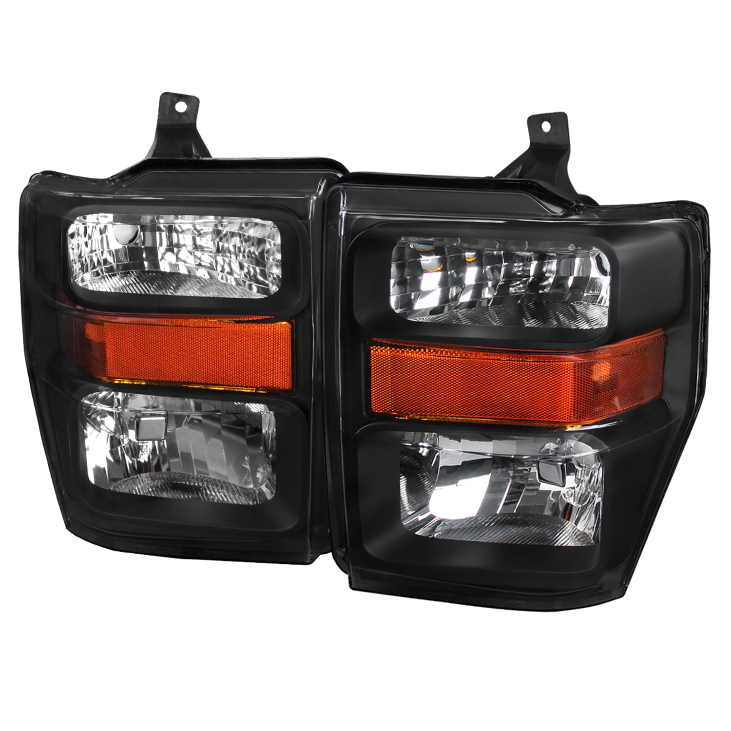 2008-2010 Ford F-250/F-350/F450 Super Duty Factory Headlights Amber Reflectors