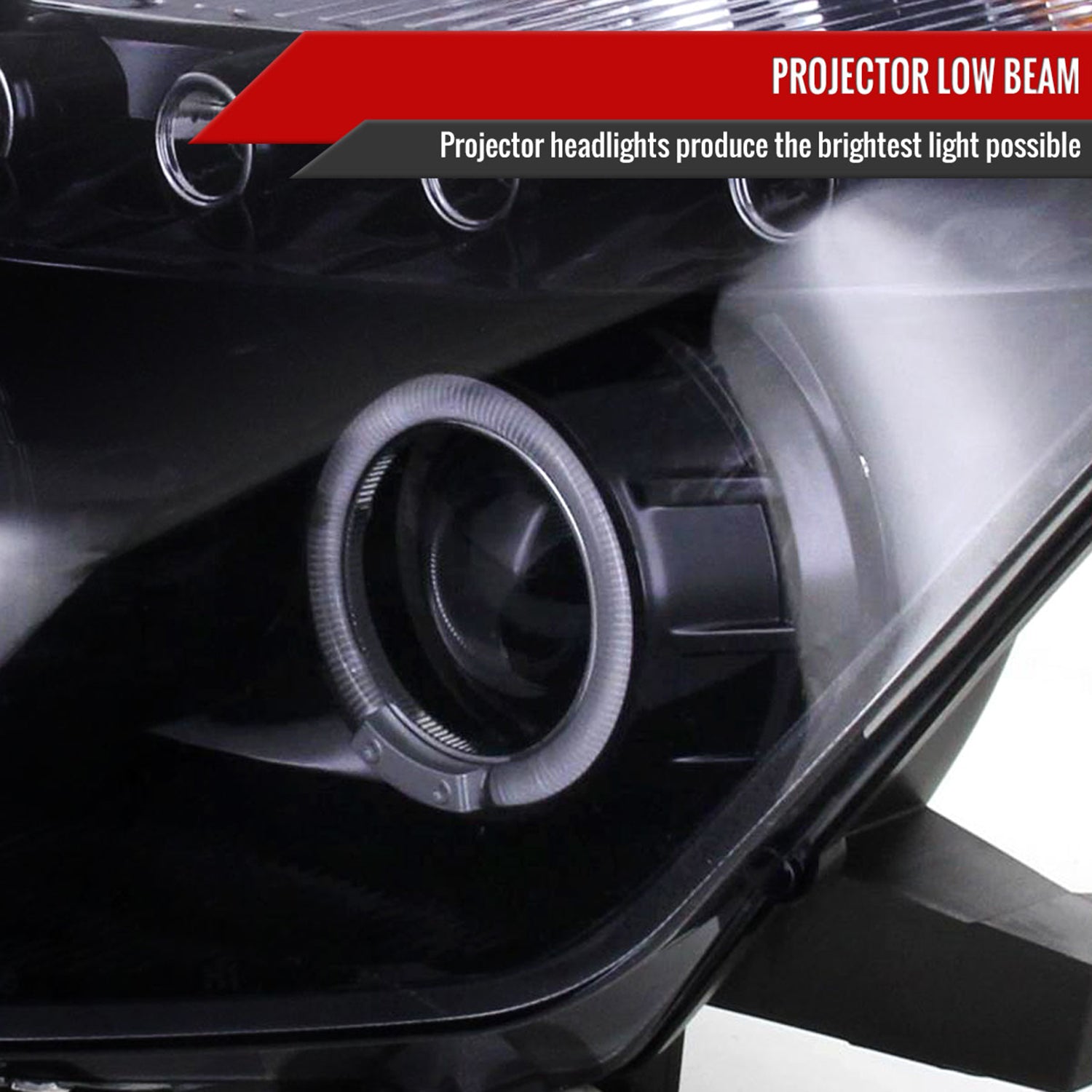 2003-2005 Nissan 350Z Dual Halo Projector Headlights Glossy Black/Smoke Lens