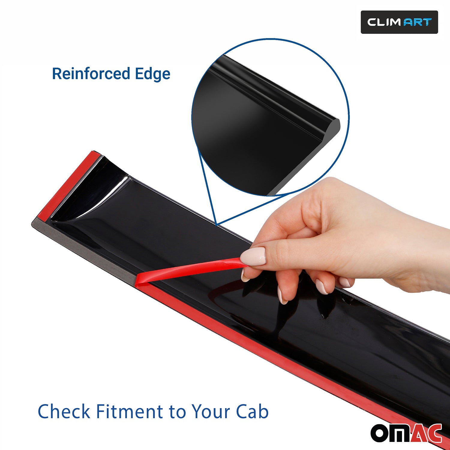 Clim Art Wind Deflectors for Toyota Grand Highlander 2024-2025 Smoke 6 Pcs