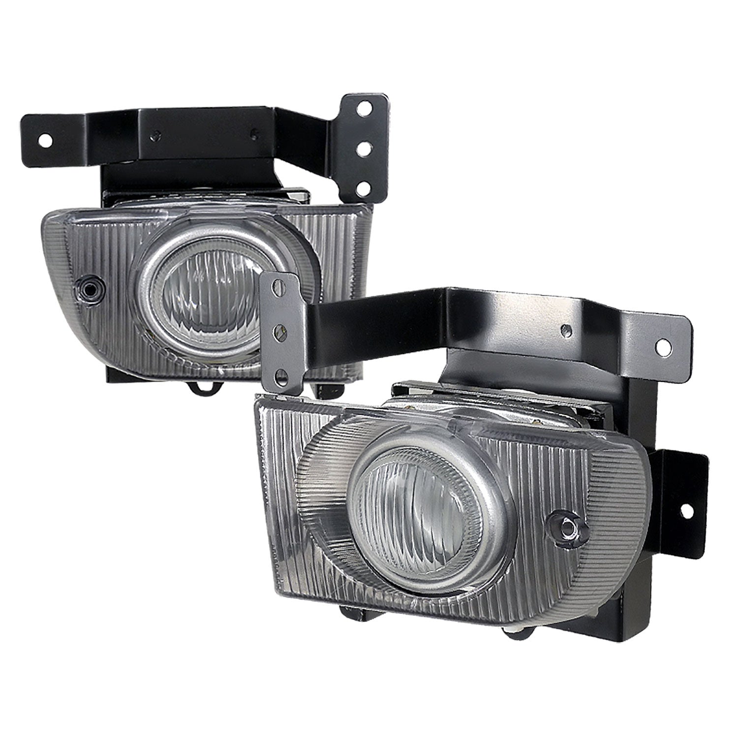 1992-1995 Honda Civic Sedan H3 Fog Lights Kit Switch & Wiring Harness Chrome