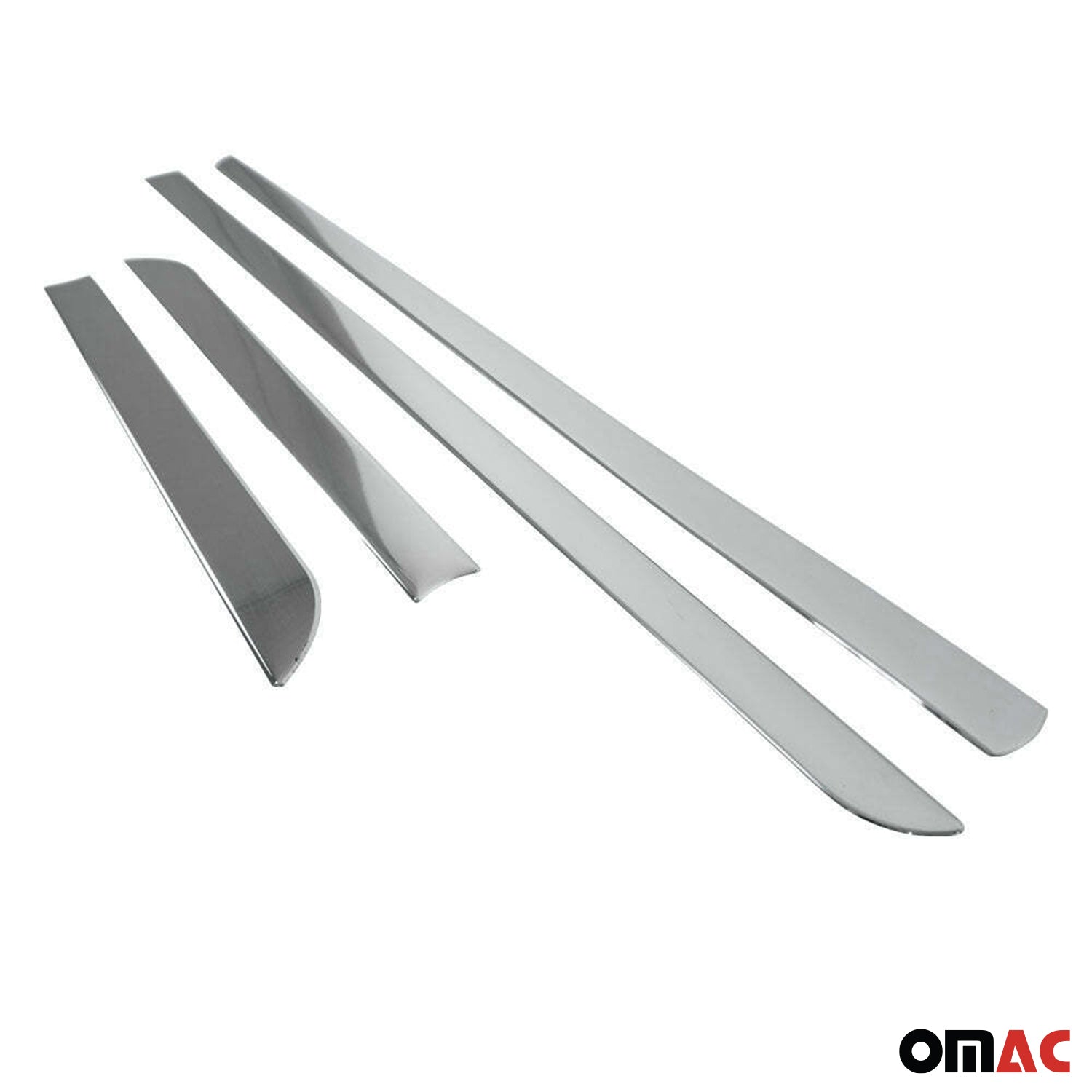2012-2015 Honda Civic Sedan Side Door Molding Trim Skirt Garnish Stainless Steel Gloss 4Pcs