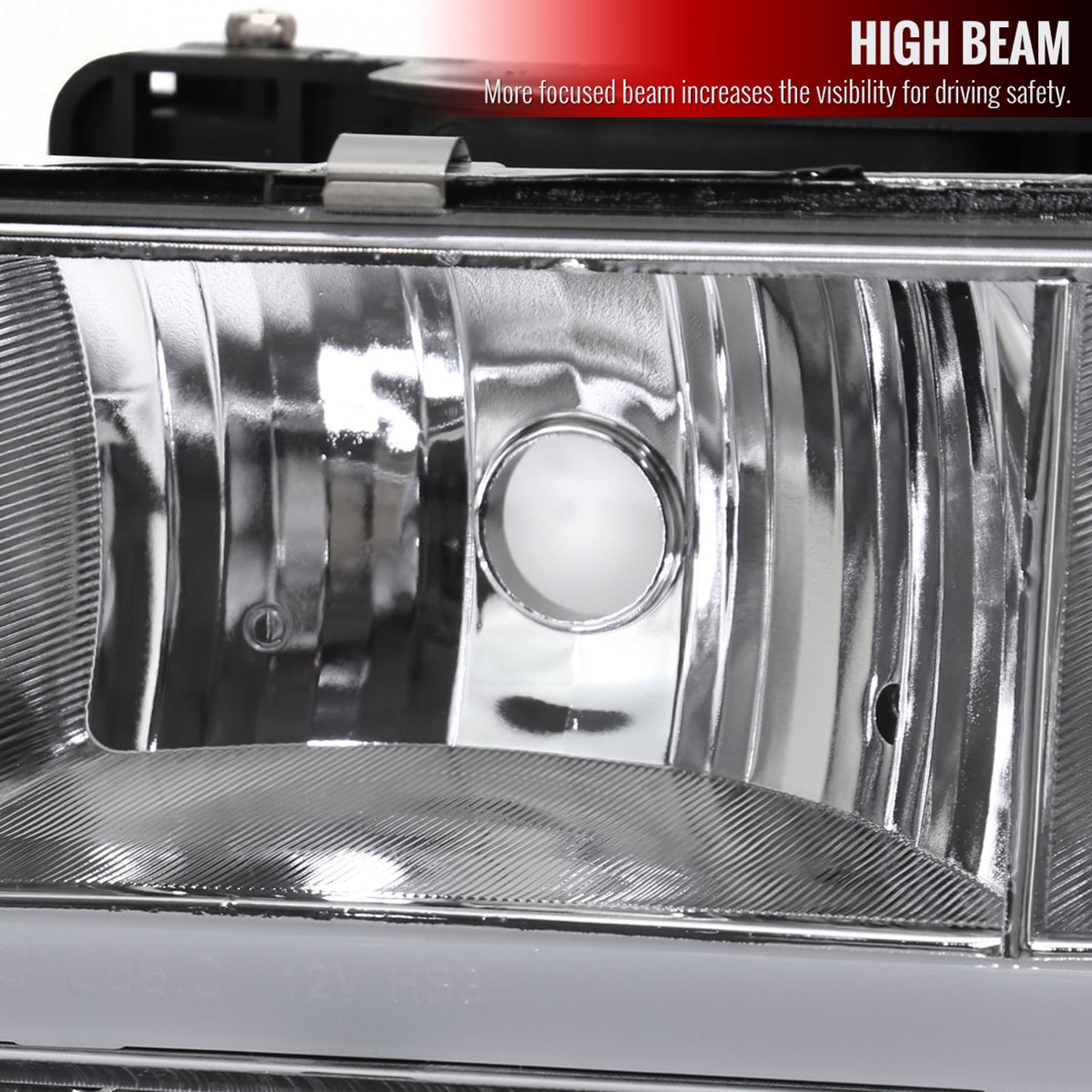 1994-1998 GMC C10/Sierra/Suburban/Yukon Headlights LED &Corner Lights Chrome