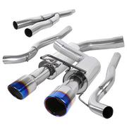 2015-2021 Ford Mustang 2.3L EcoBoost Dual Catback Exhaust System Burnt Tip