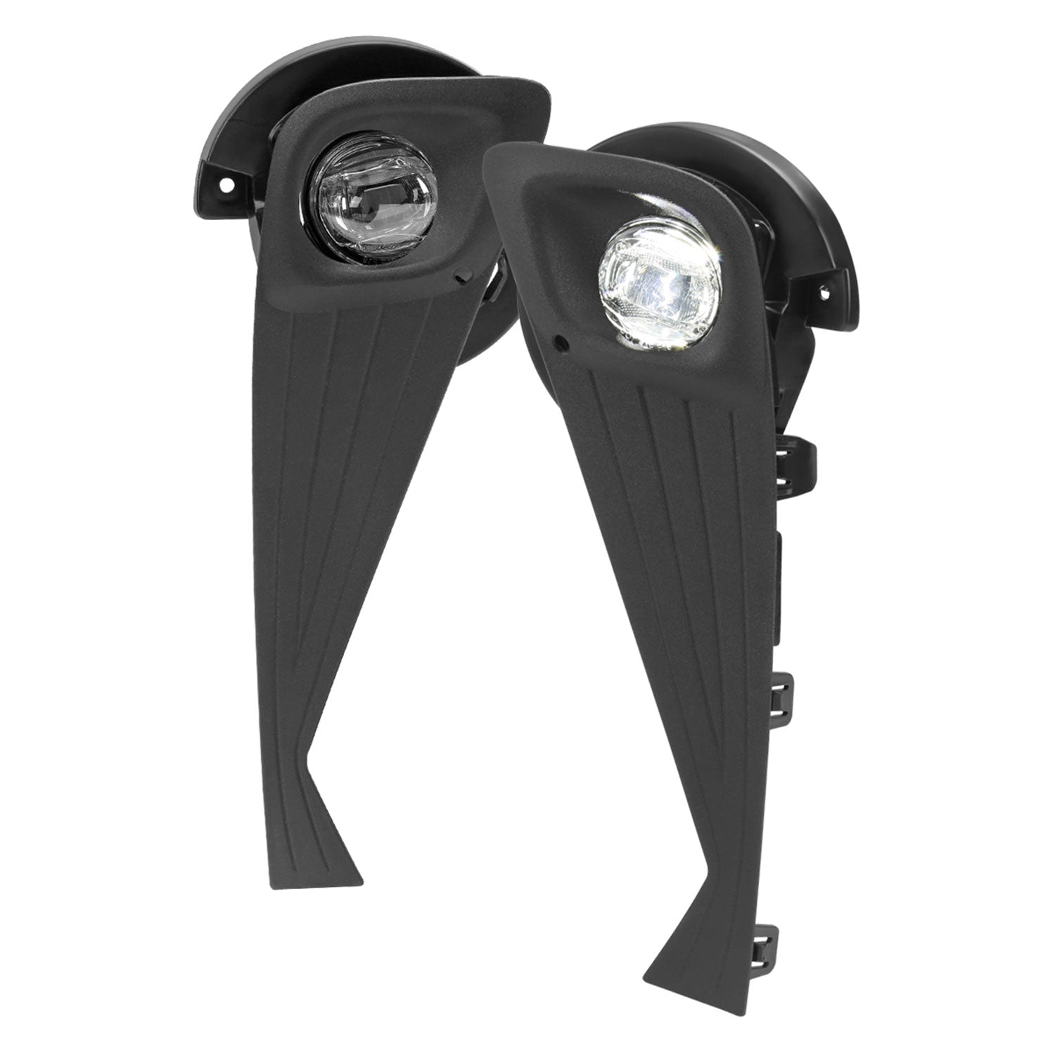 2020-2021 Toyota C-HR LED Fog Light Kit Chrome Housing/Clear Lens