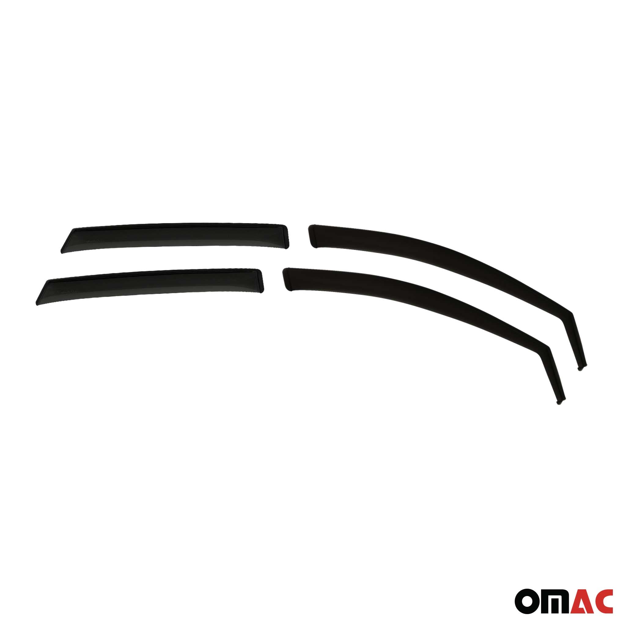 2017-2026 Alfa Romeo Giulia Window Visor Vent Rain Deflector 4Pcs Smoke