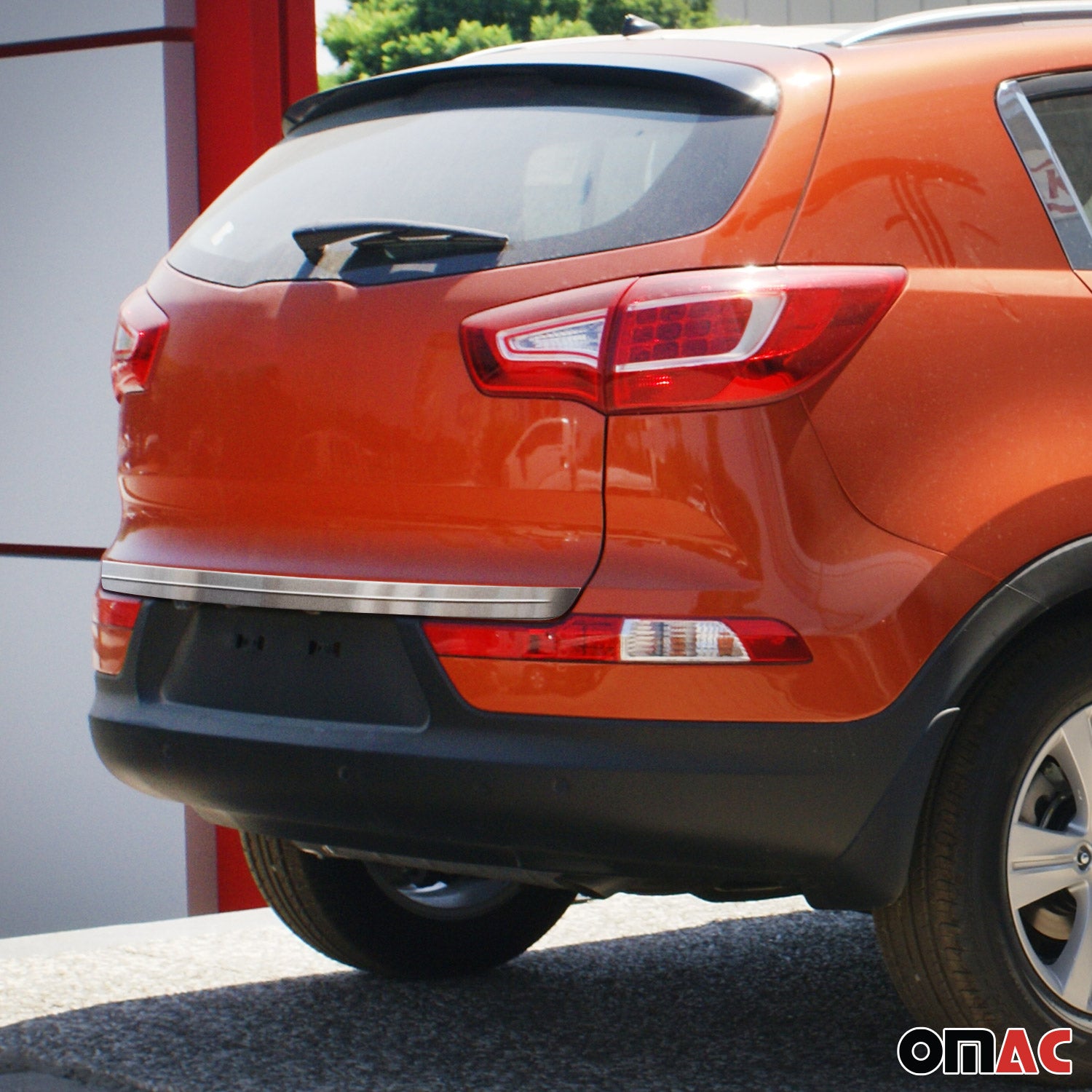 2011-2016 Kia Sportage Rear Trunk Lid Molding Trim Stainless Steel Brushed 1Pc