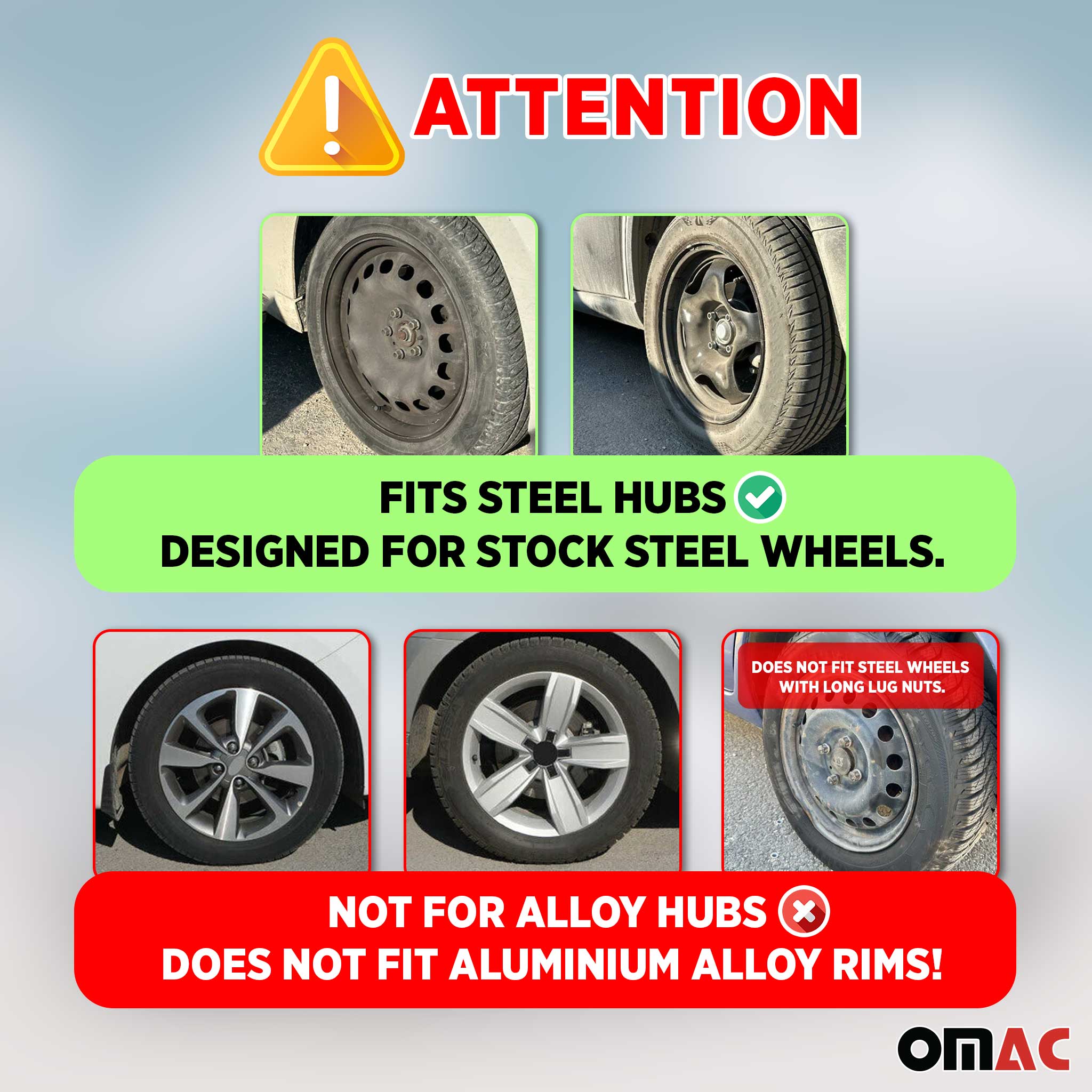 16" Wheel Covers Hubcaps for Kia Forte Black Matt White Matte
