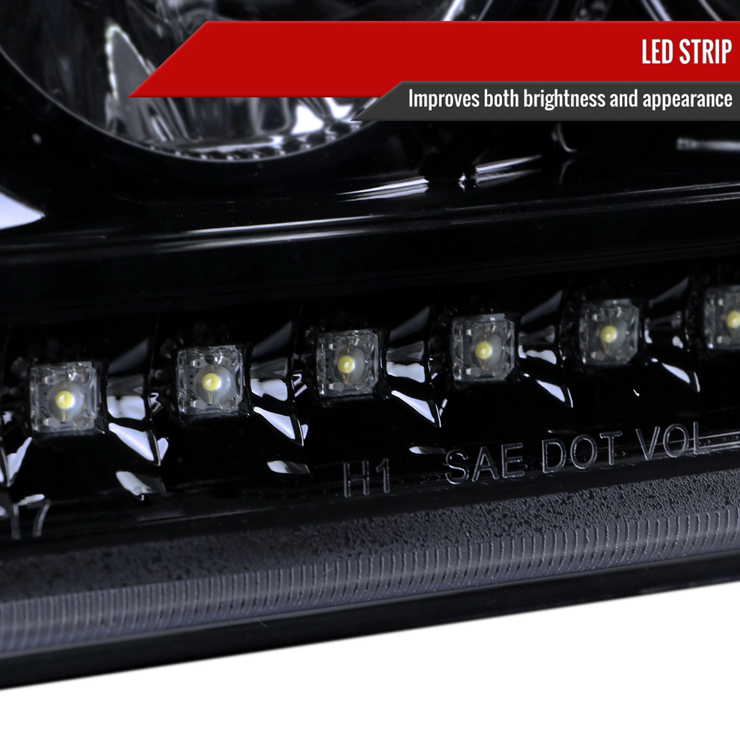 2001-2011 Ford Ranger Projector Headlights LED Light & LED Signal Lights Smoke