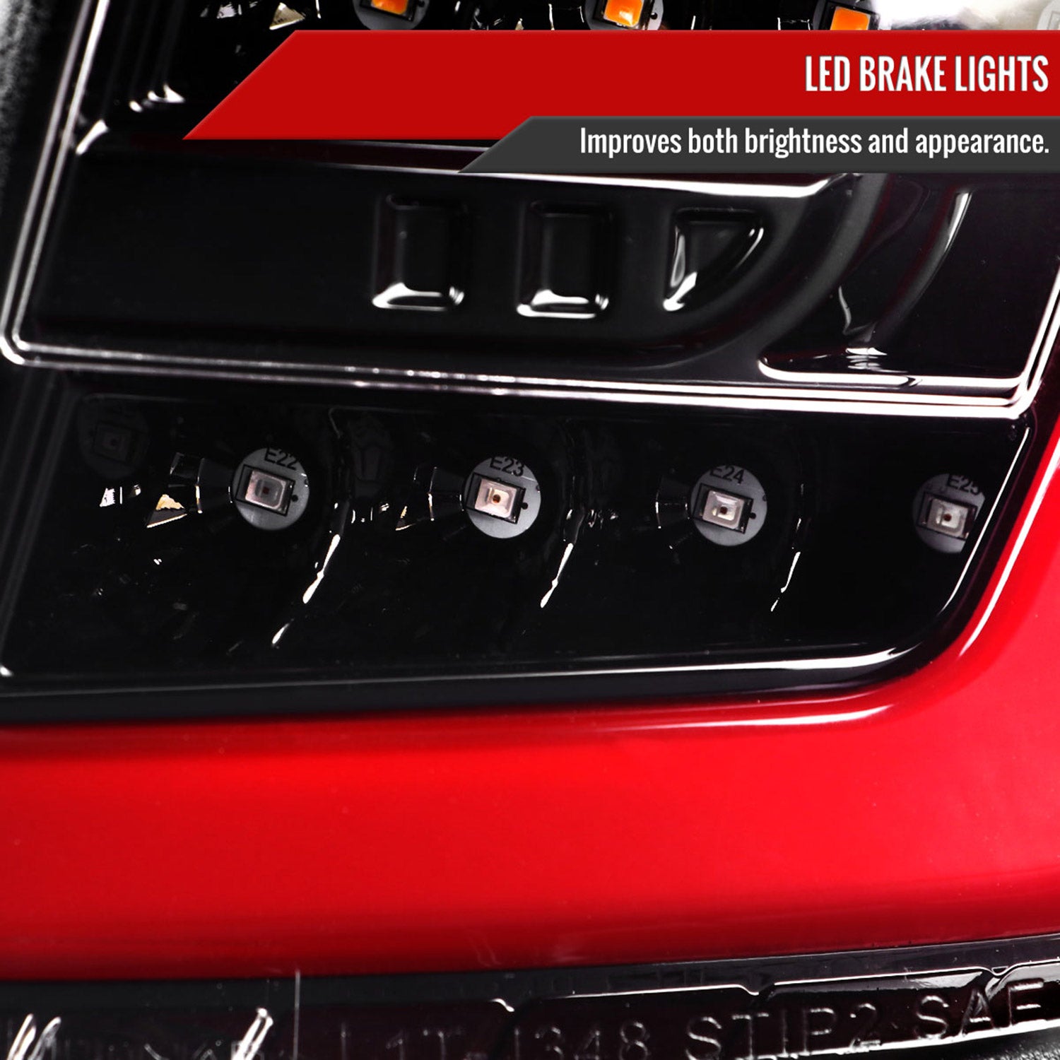2008-2014 Subaru Impreza WRX Hatchback LED Tube Tail Lights Glossy Black/Clear