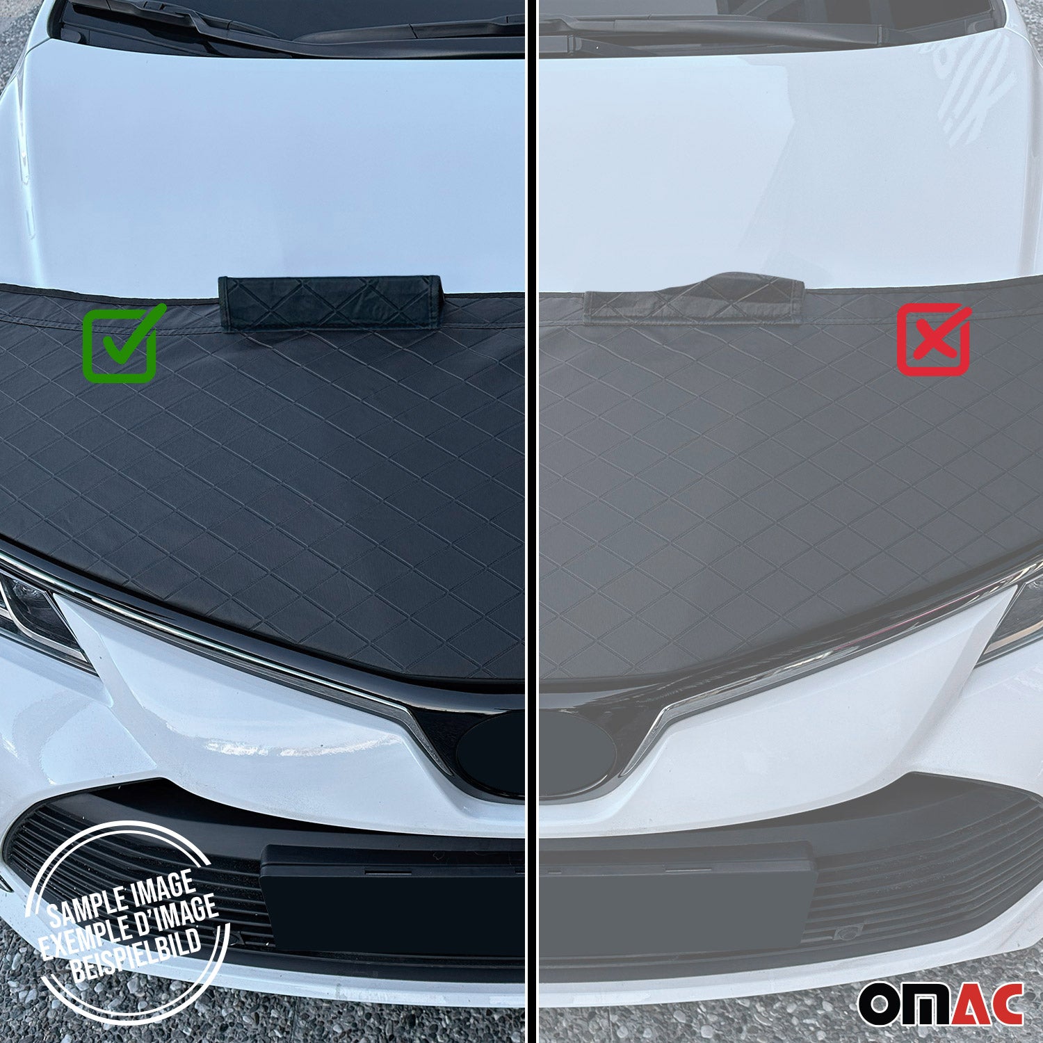 2012-2019 VW Beetle Car Bonnet Mask Hood Bra Diamond Black 1 Pc