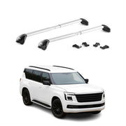 2025-2026 Nissan Armada Roof Rack Cross Bars Luggage Carrier Alu Silver 2x