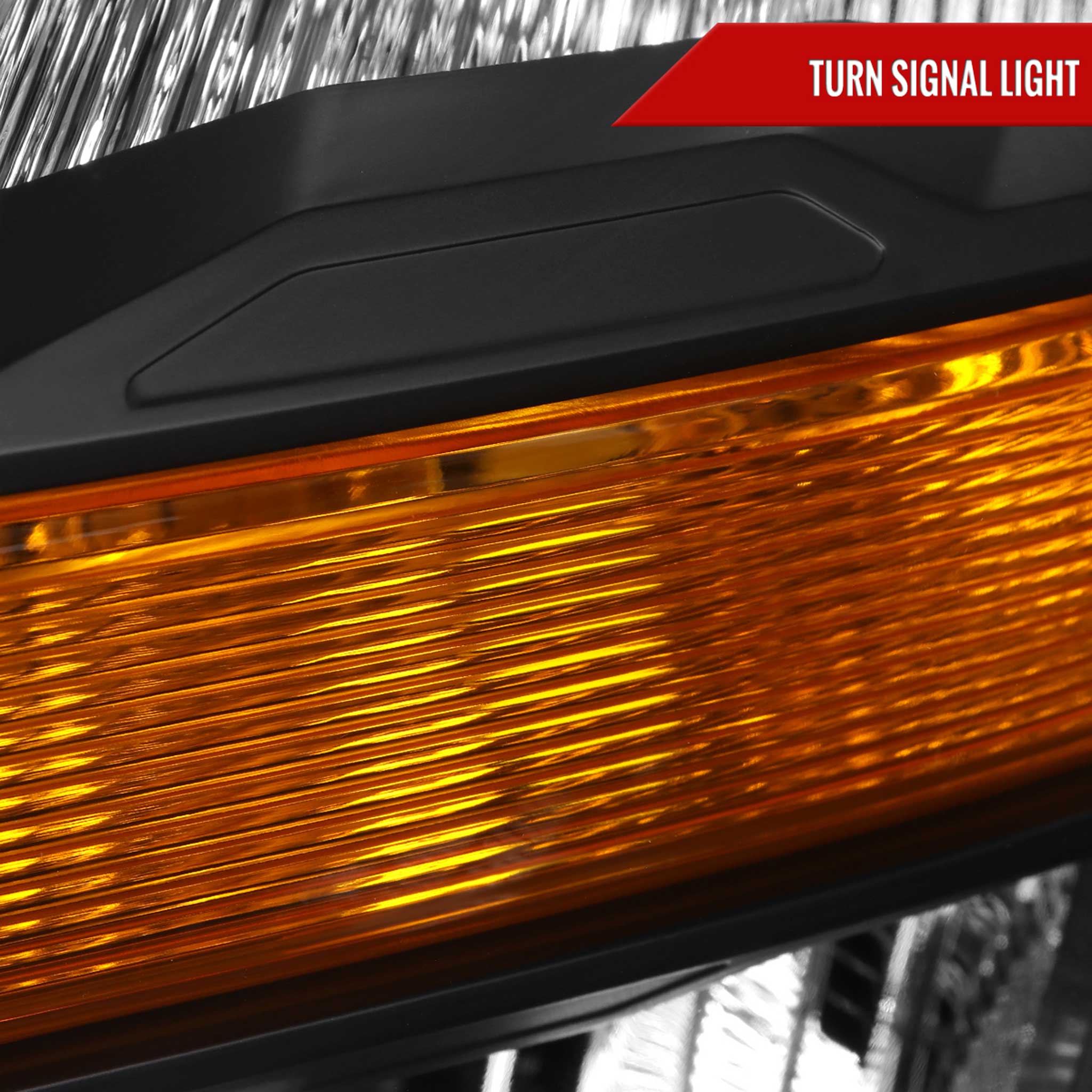 For Ford F-150 2021-2023 Factory Style Headlight Matte Black Housing Clear Lens