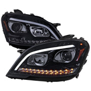 2009-2011 Mercedes Benz W164 ML-Class LED Sequetial Signal Headlights Smoke